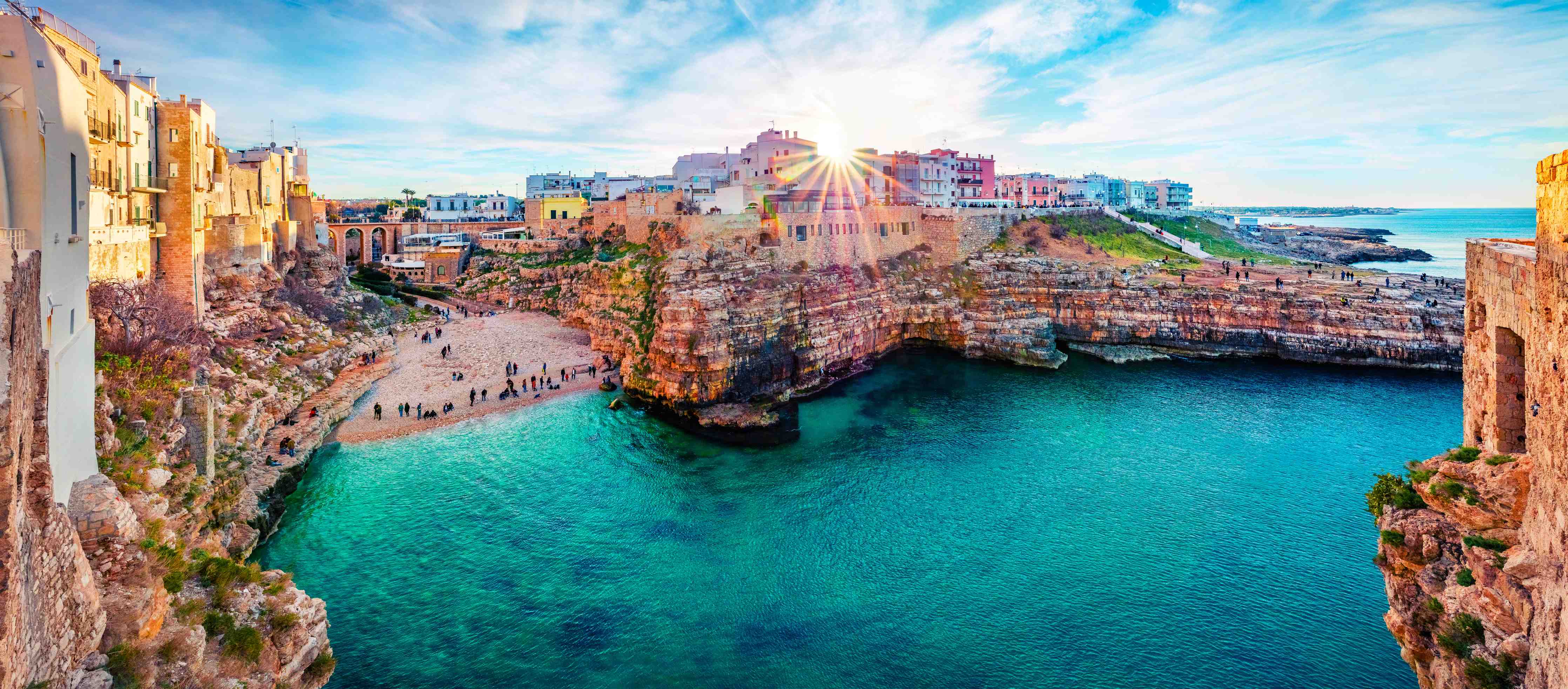Büro Wandgestaltung-Stadtbild von Polignano a Mare