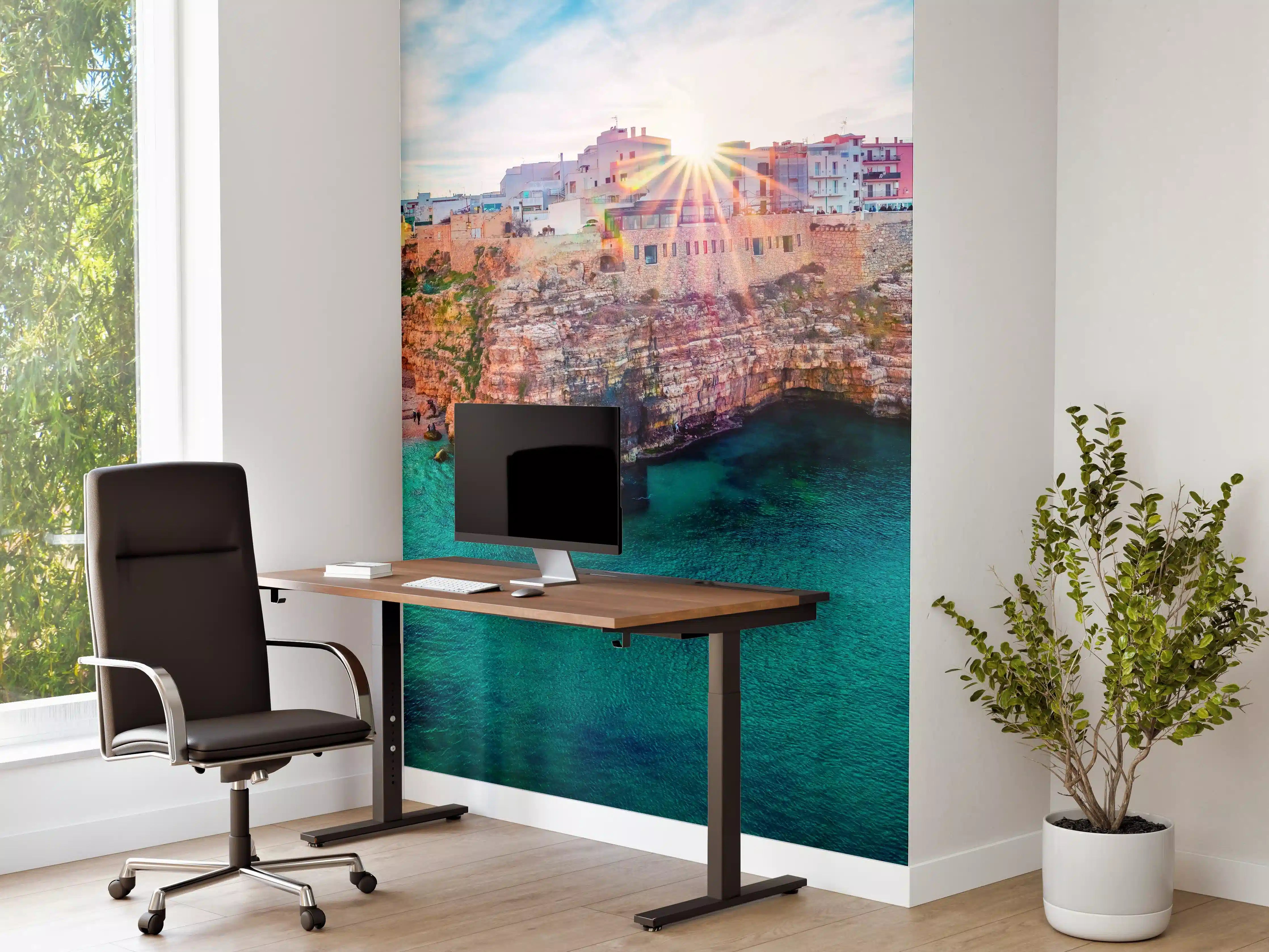 Büro Wandgestaltung - Stadtbild von Polignano a Mare
