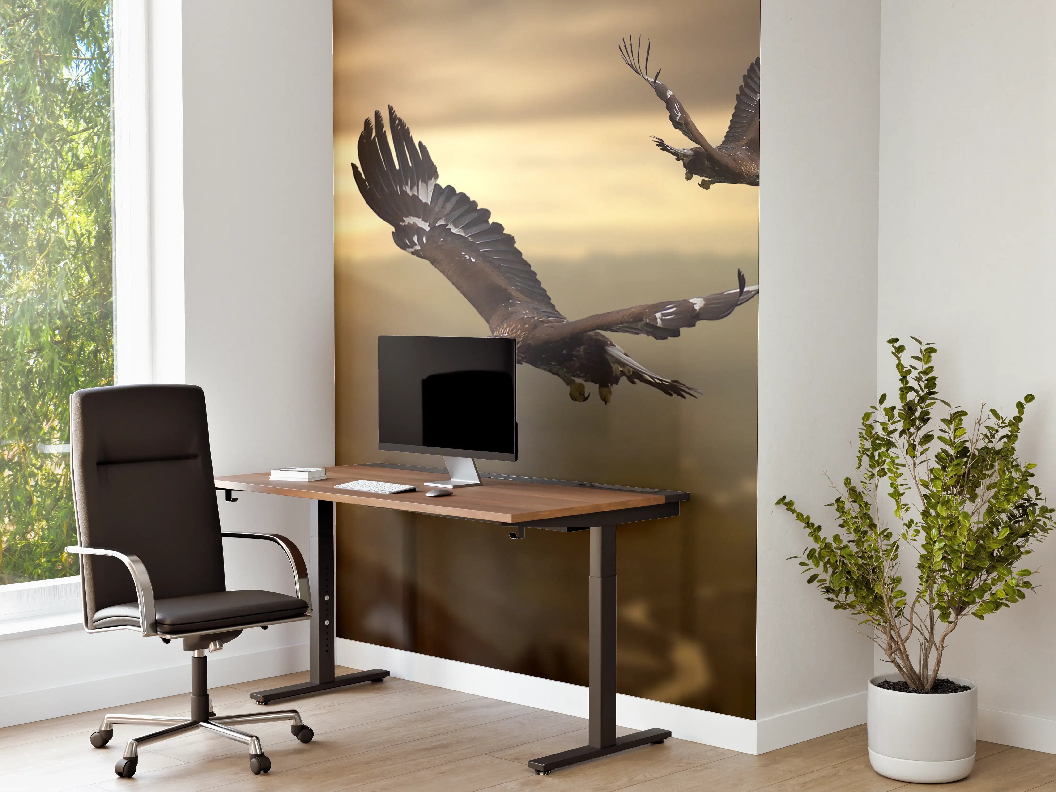 Büro Wandgestaltung - Steinadler an den Alpen