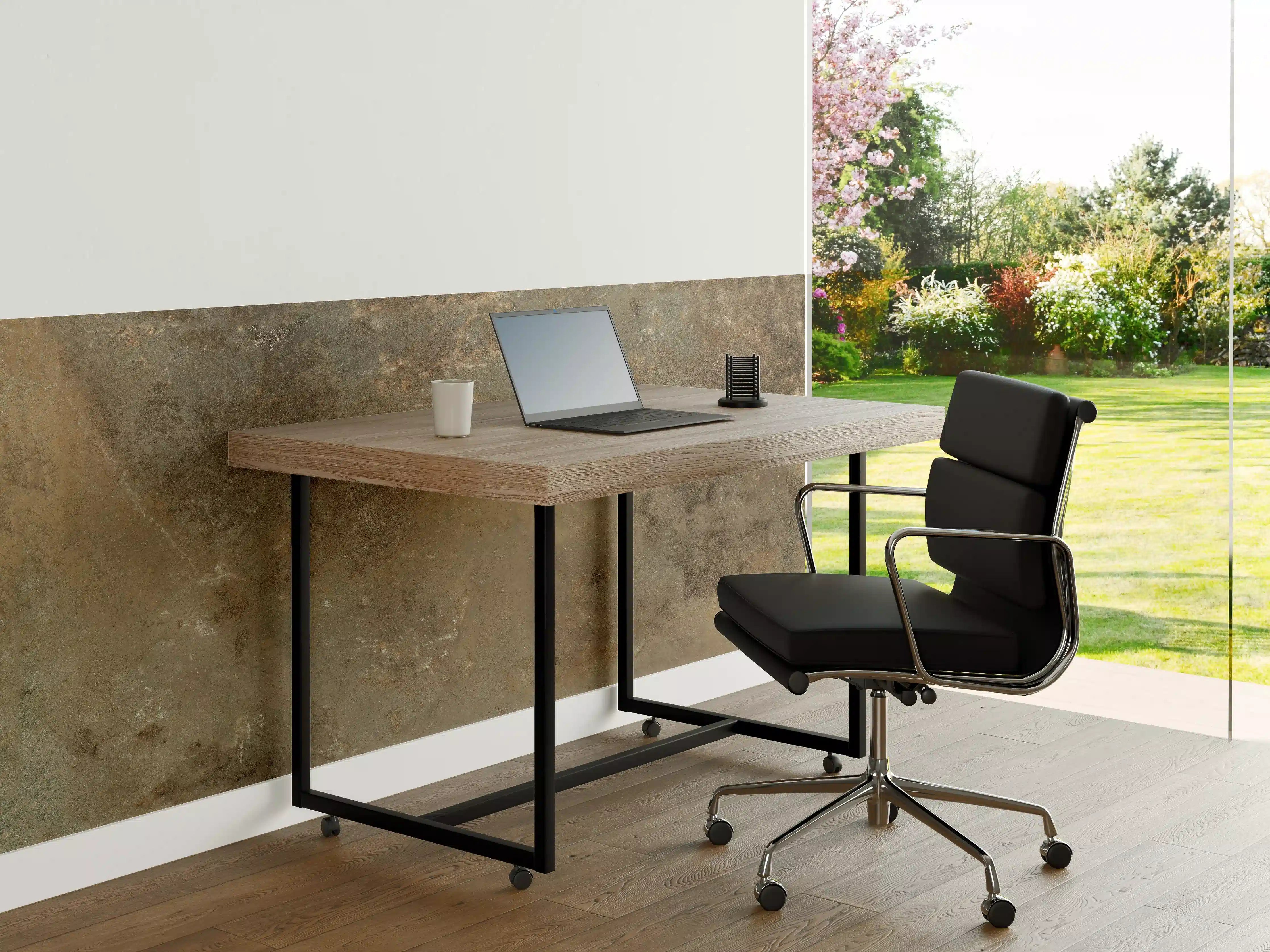 Büro Wandgestaltung - Steinige Zement Struktur