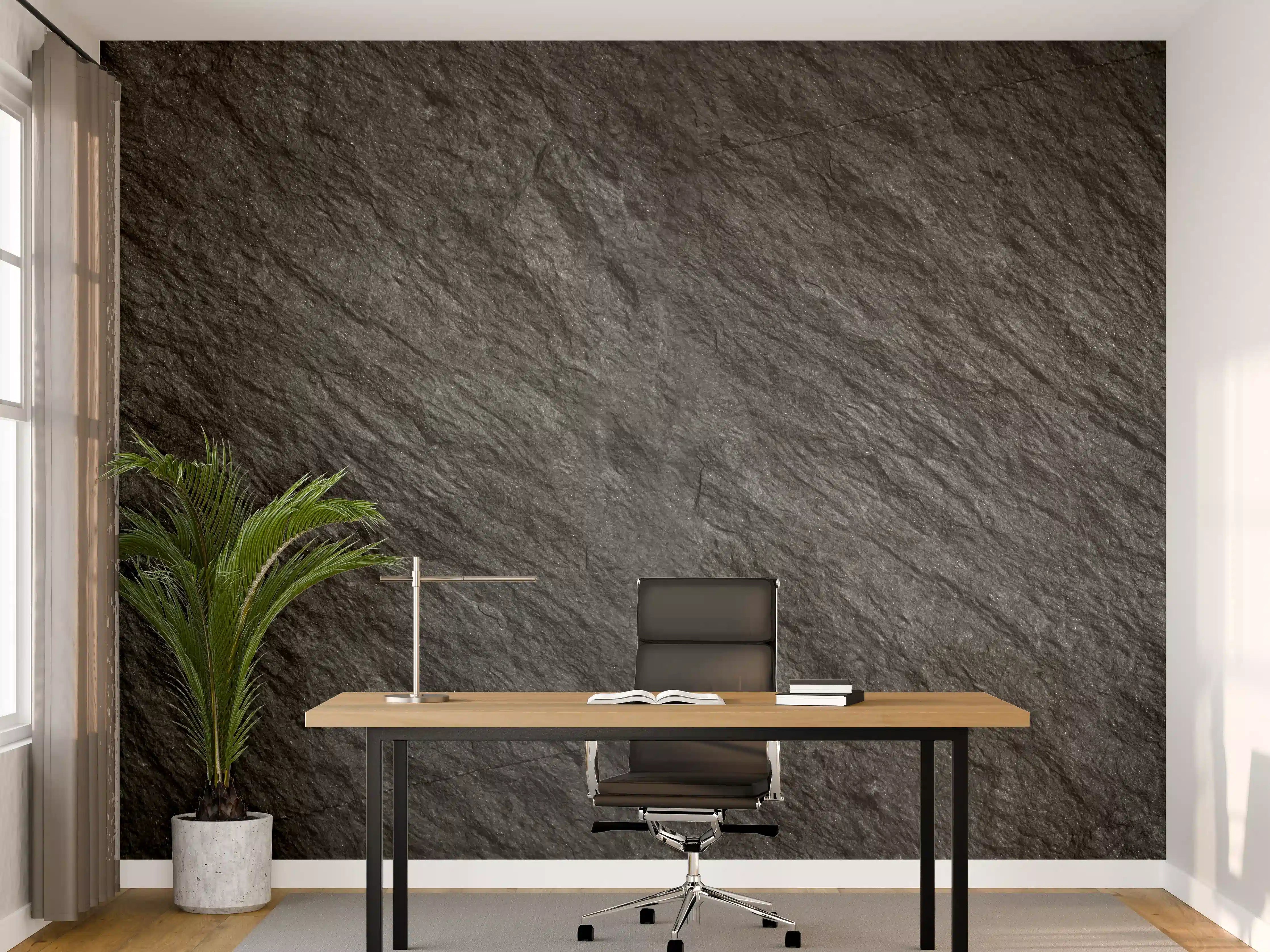 Büro Wandgestaltung - Steintextur mit Rissen