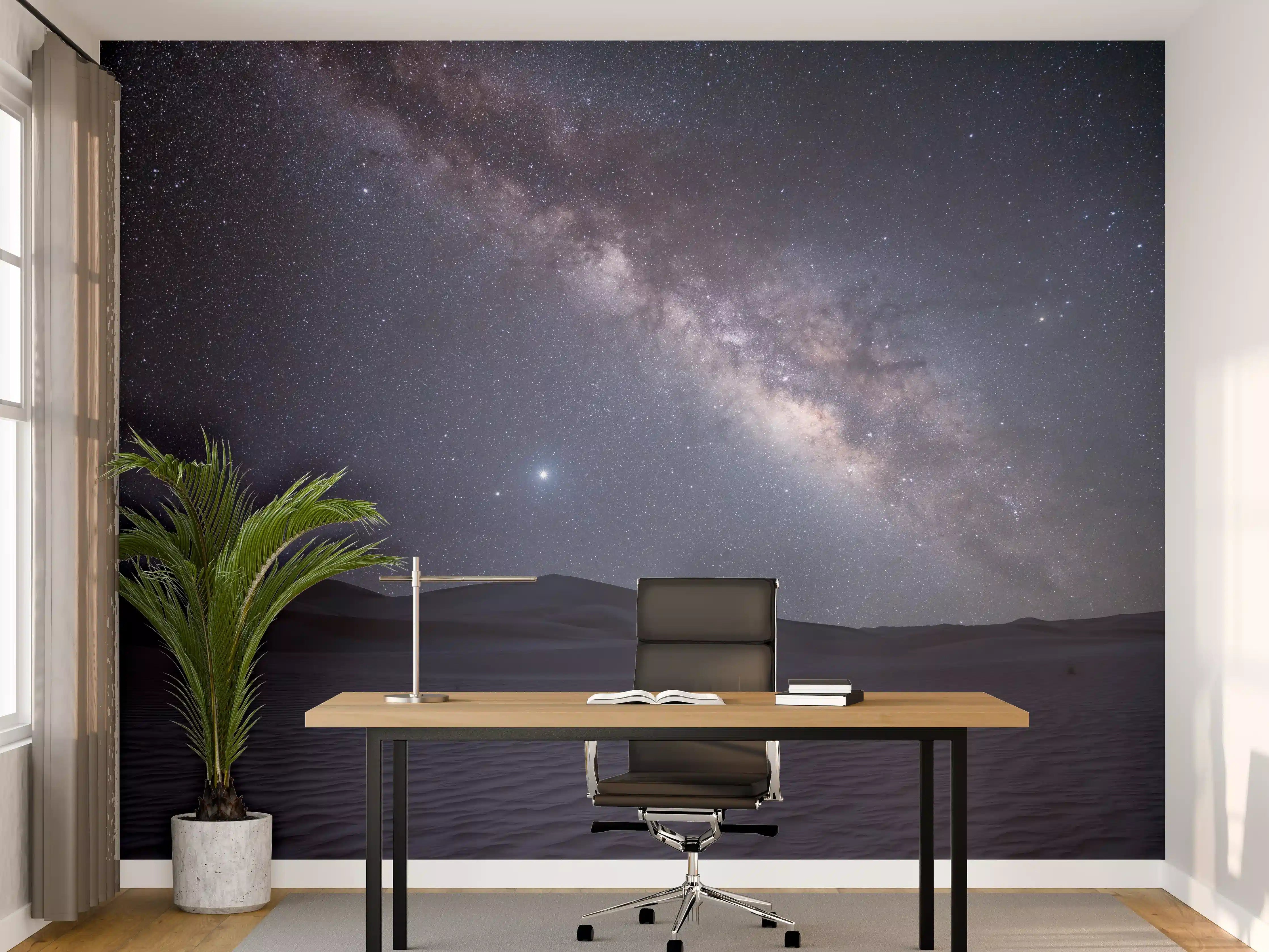 Büro Wandgestaltung - Sternenklarer Nachthimmel