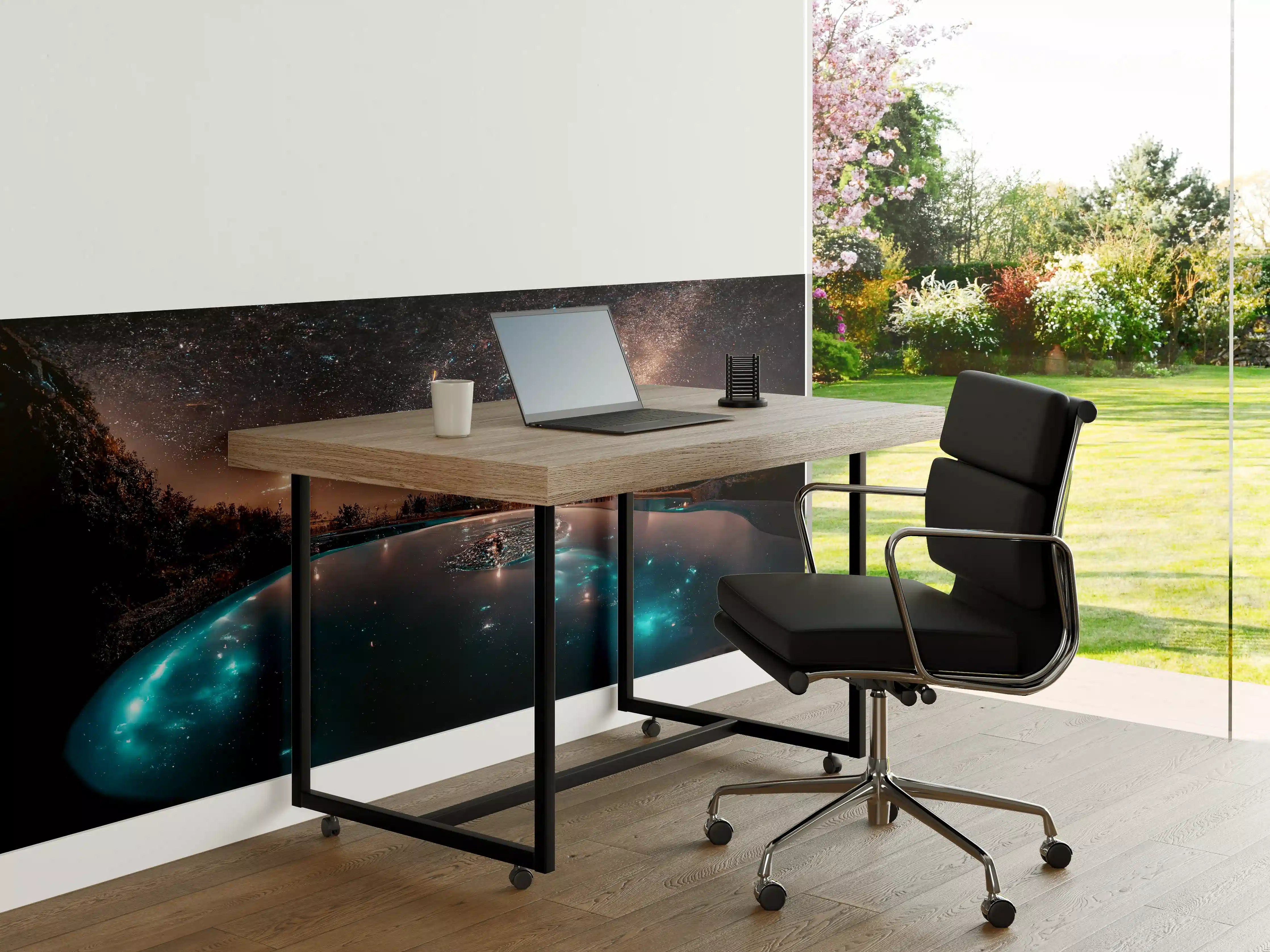 Büro Wandgestaltung - Sternennacht Spiegelung See