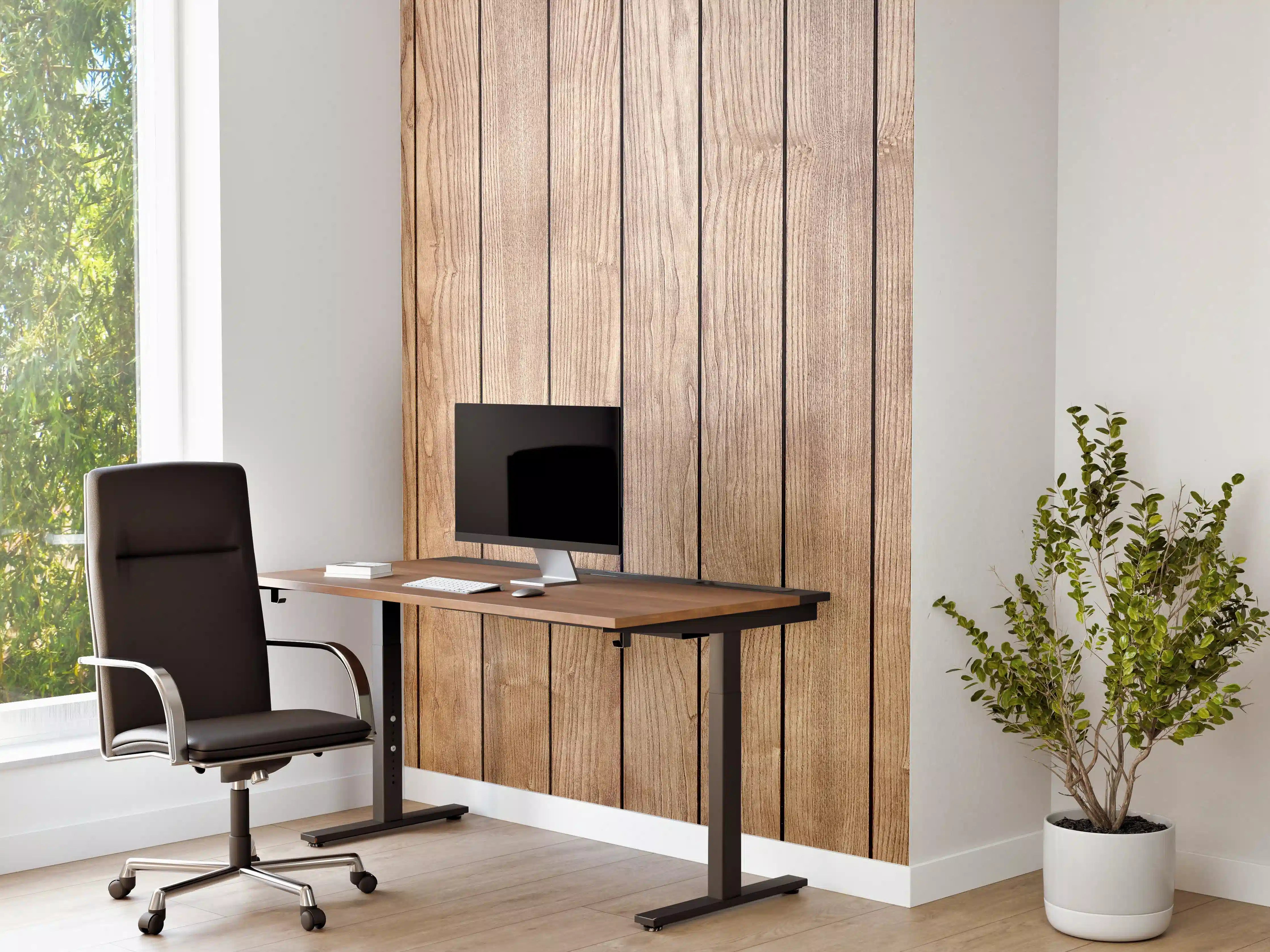 Büro Wandgestaltung - Stilvolle Eschenholzdielen