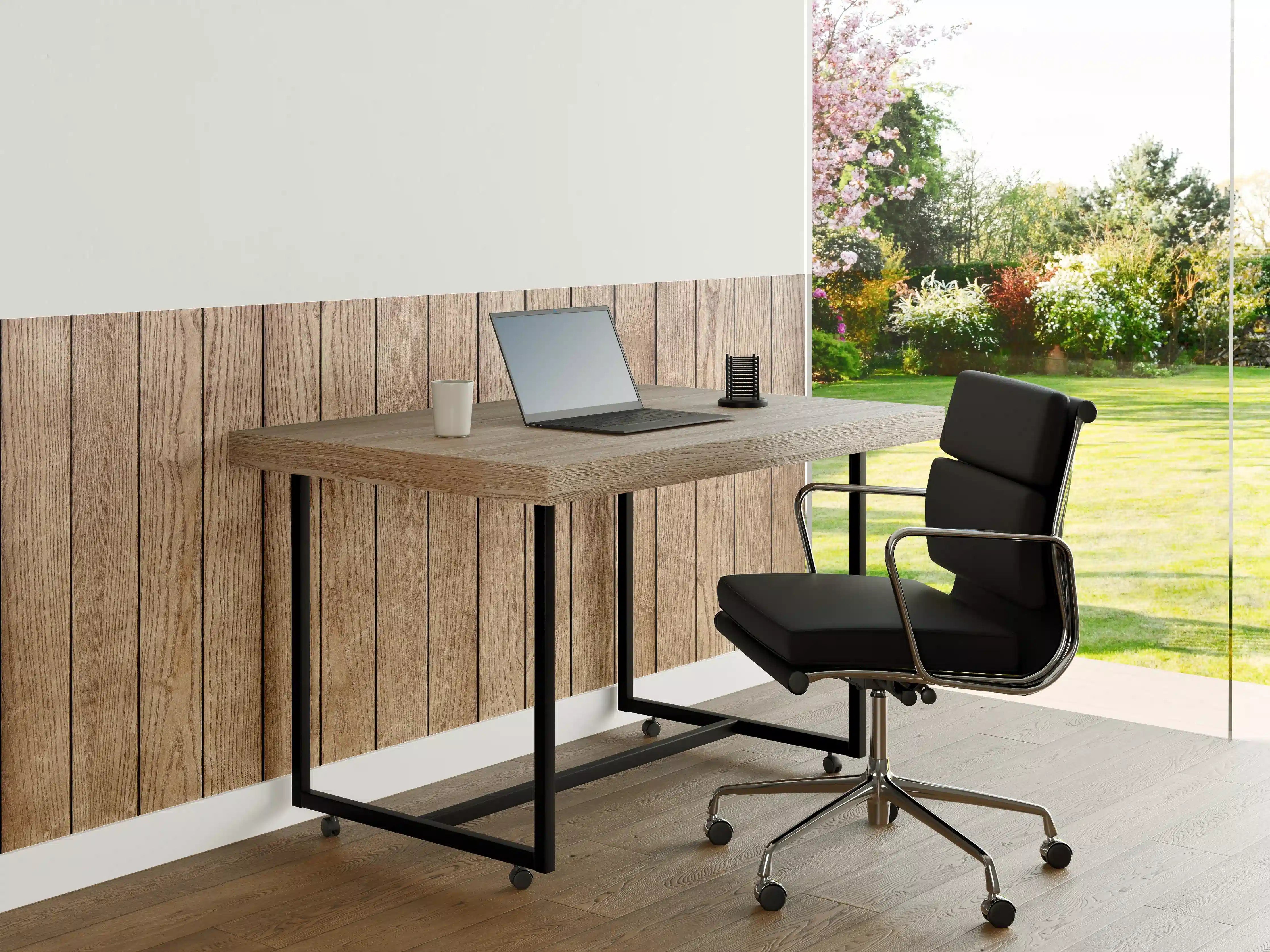 Büro Wandgestaltung - Stilvolle Eschenholzdielen