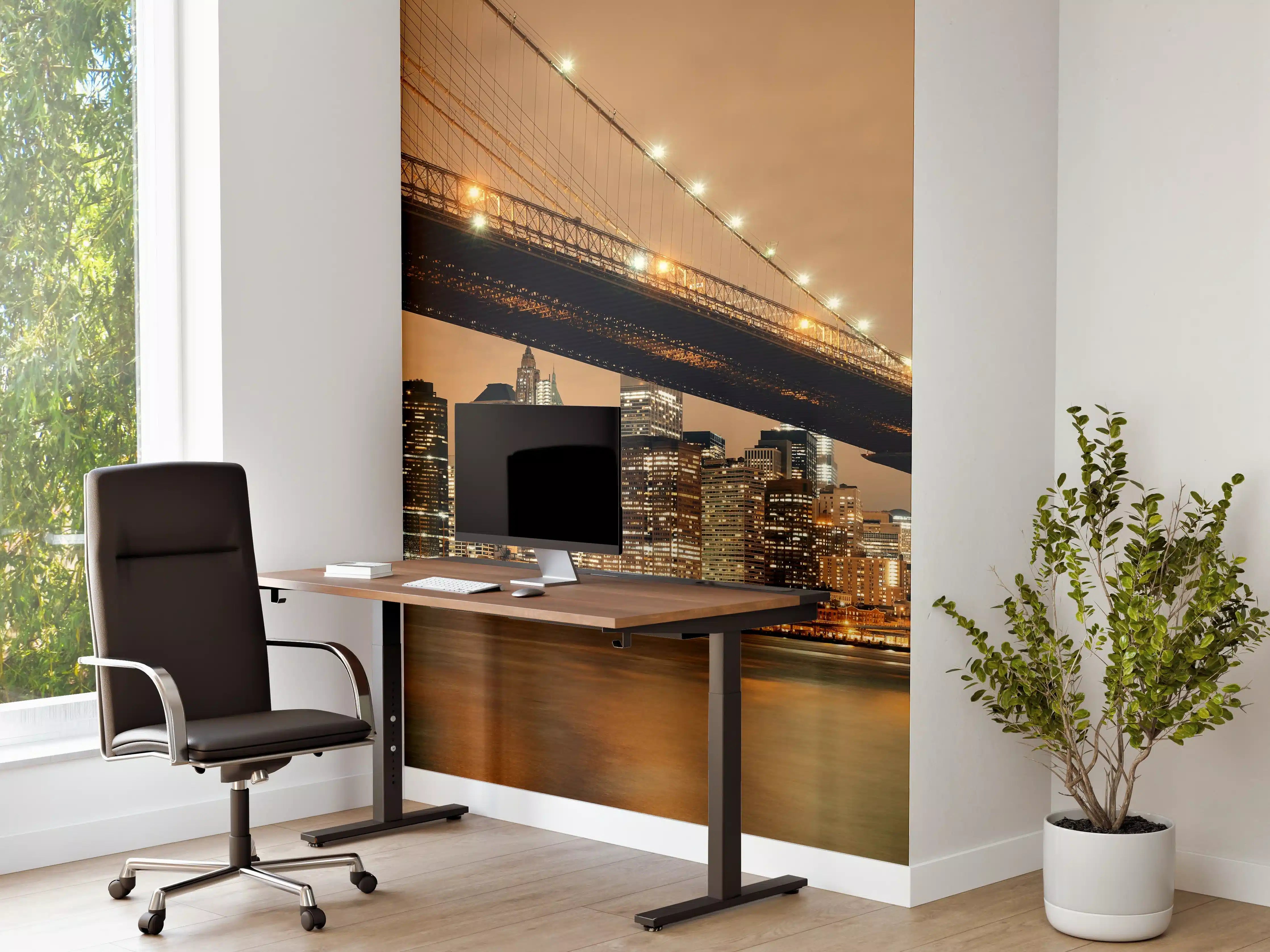 Büro Wandgestaltung - Stimmungsvolle New York City Nachtaufnahme