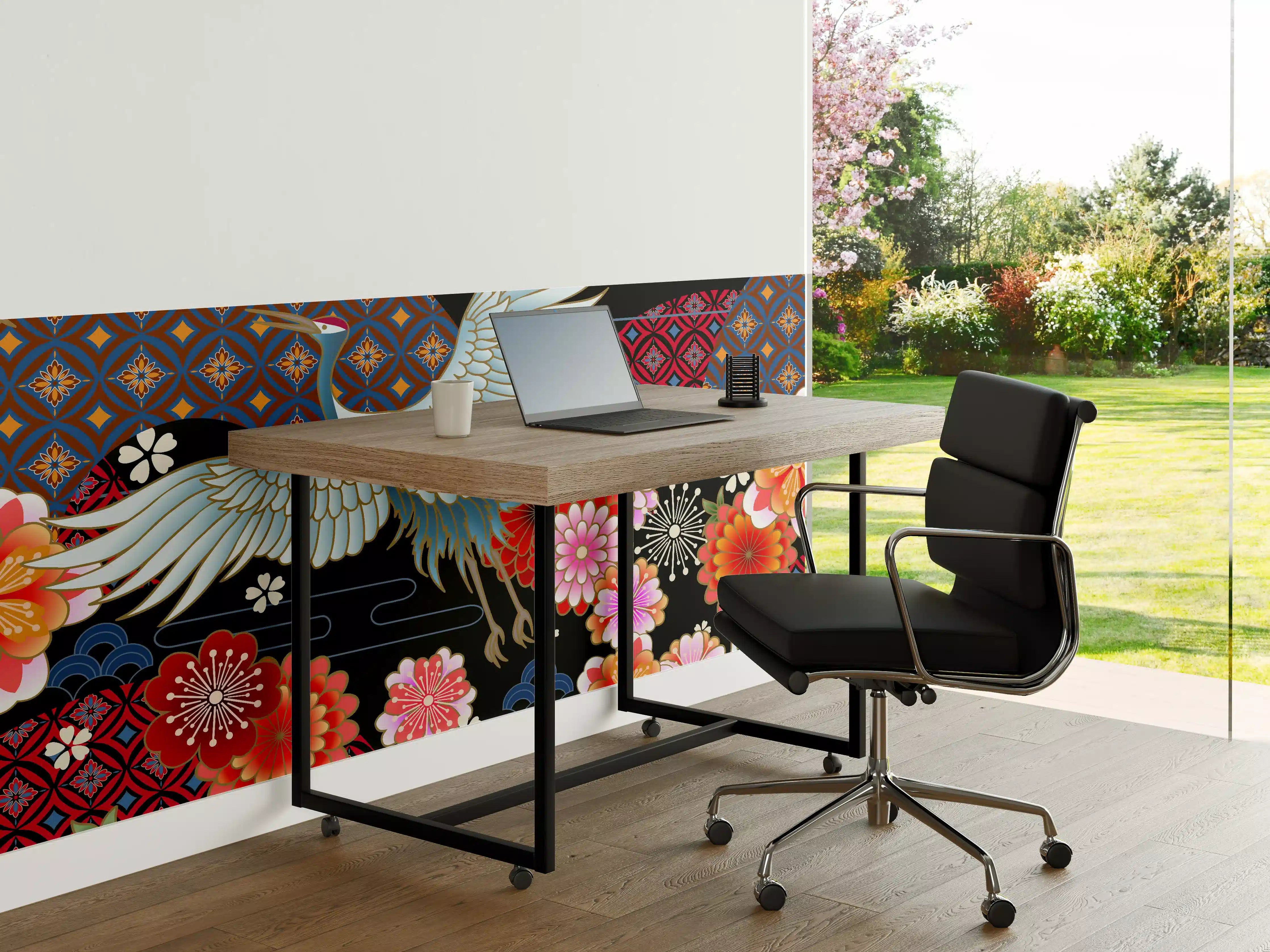 Büro Wandgestaltung - Stolzer Kranich