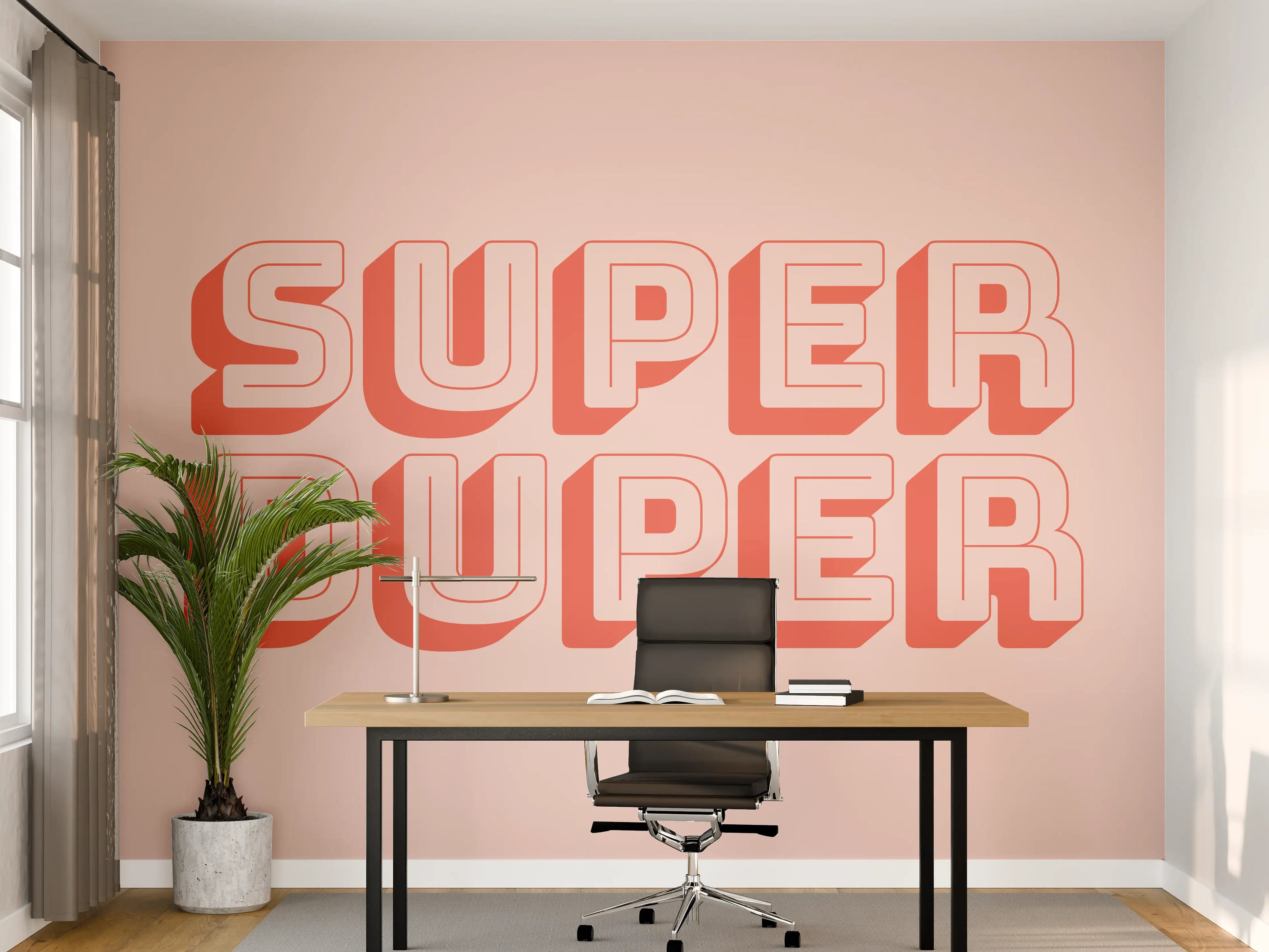 Büro Wandgestaltung - Super Duper Retro-Design