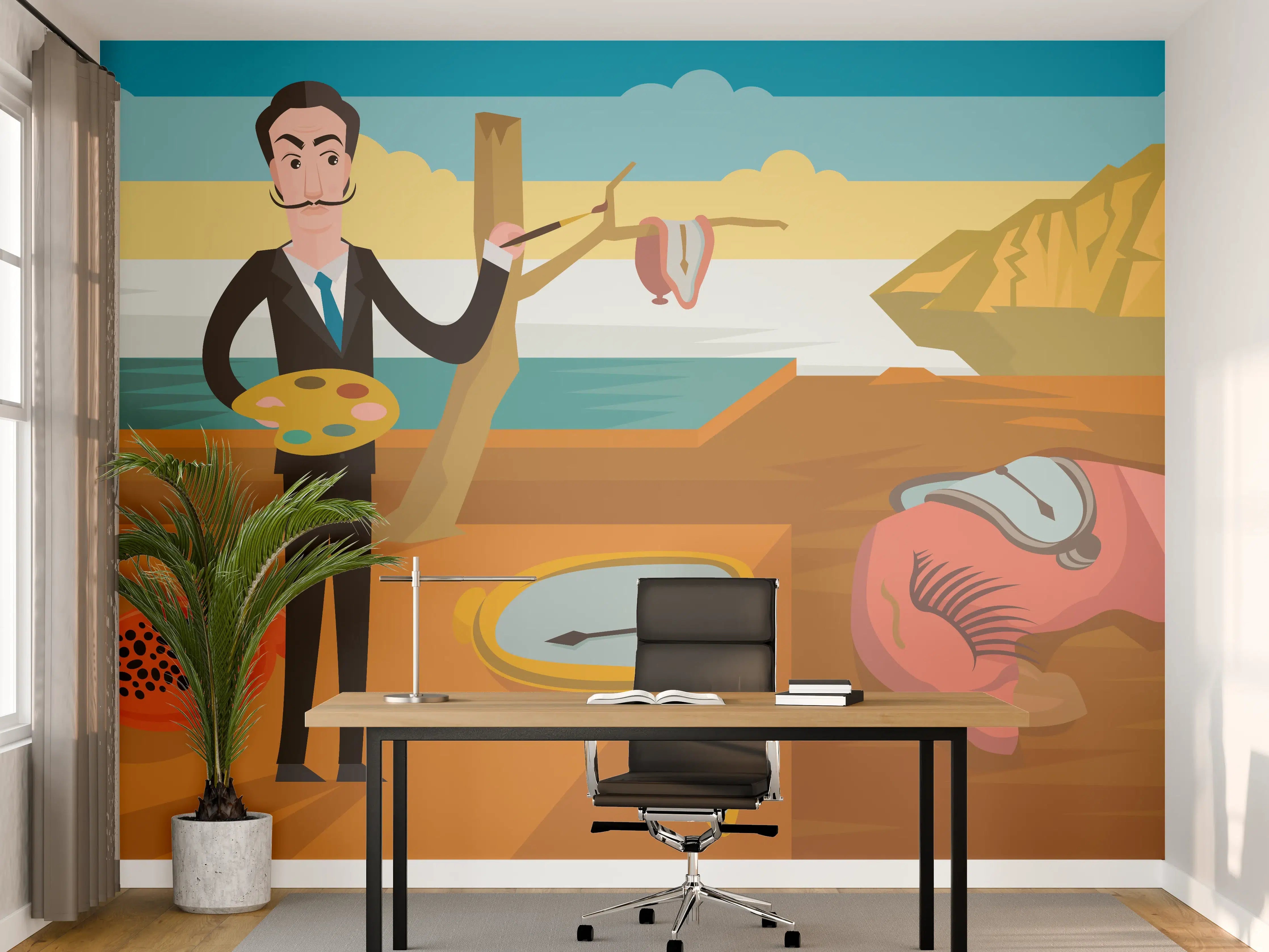 Büro Wandgestaltung - Surrealismus Meeresblick Malerei
