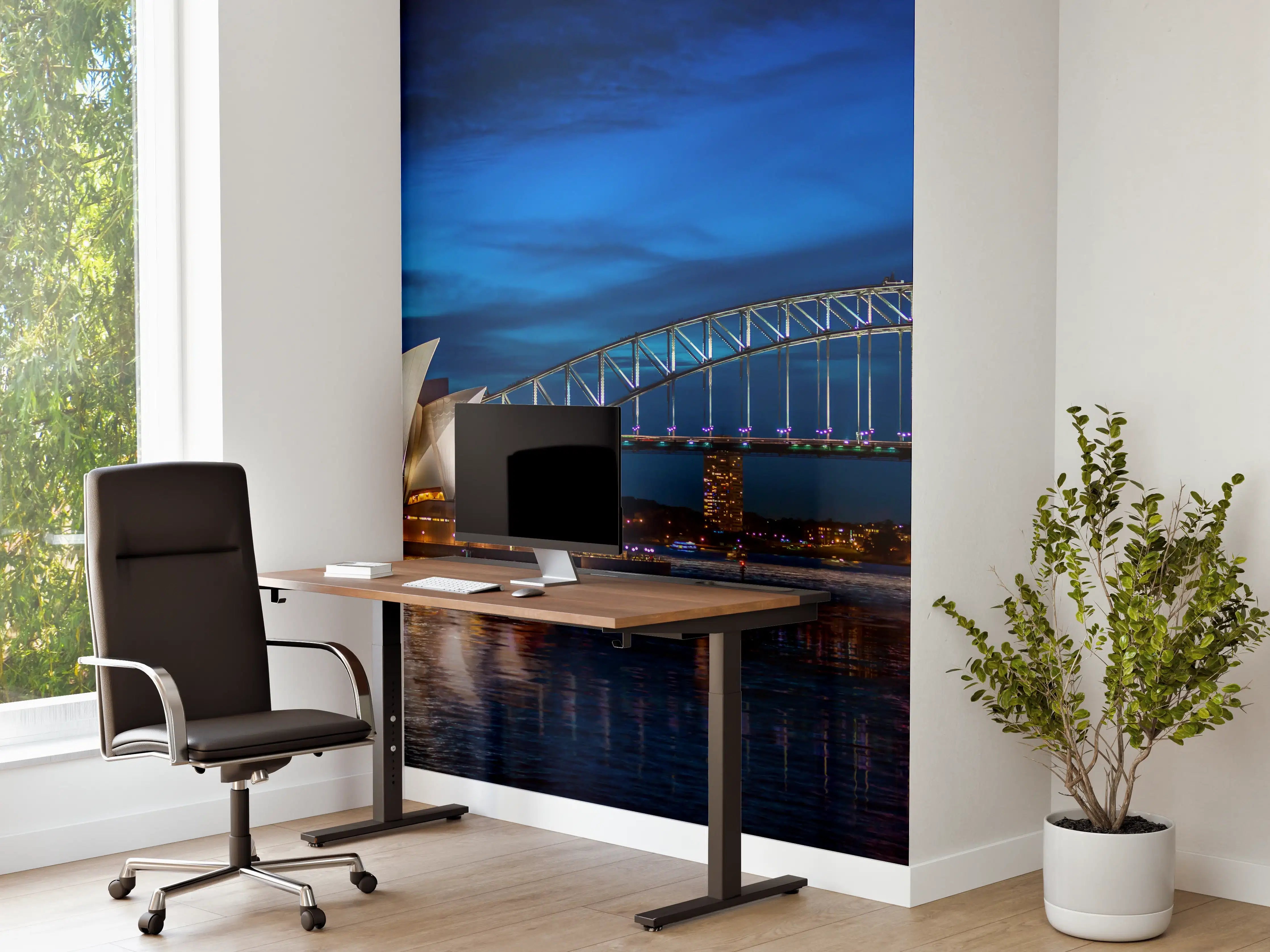 Büro Wandgestaltung - Sydney Harbour Bridge bei Nacht