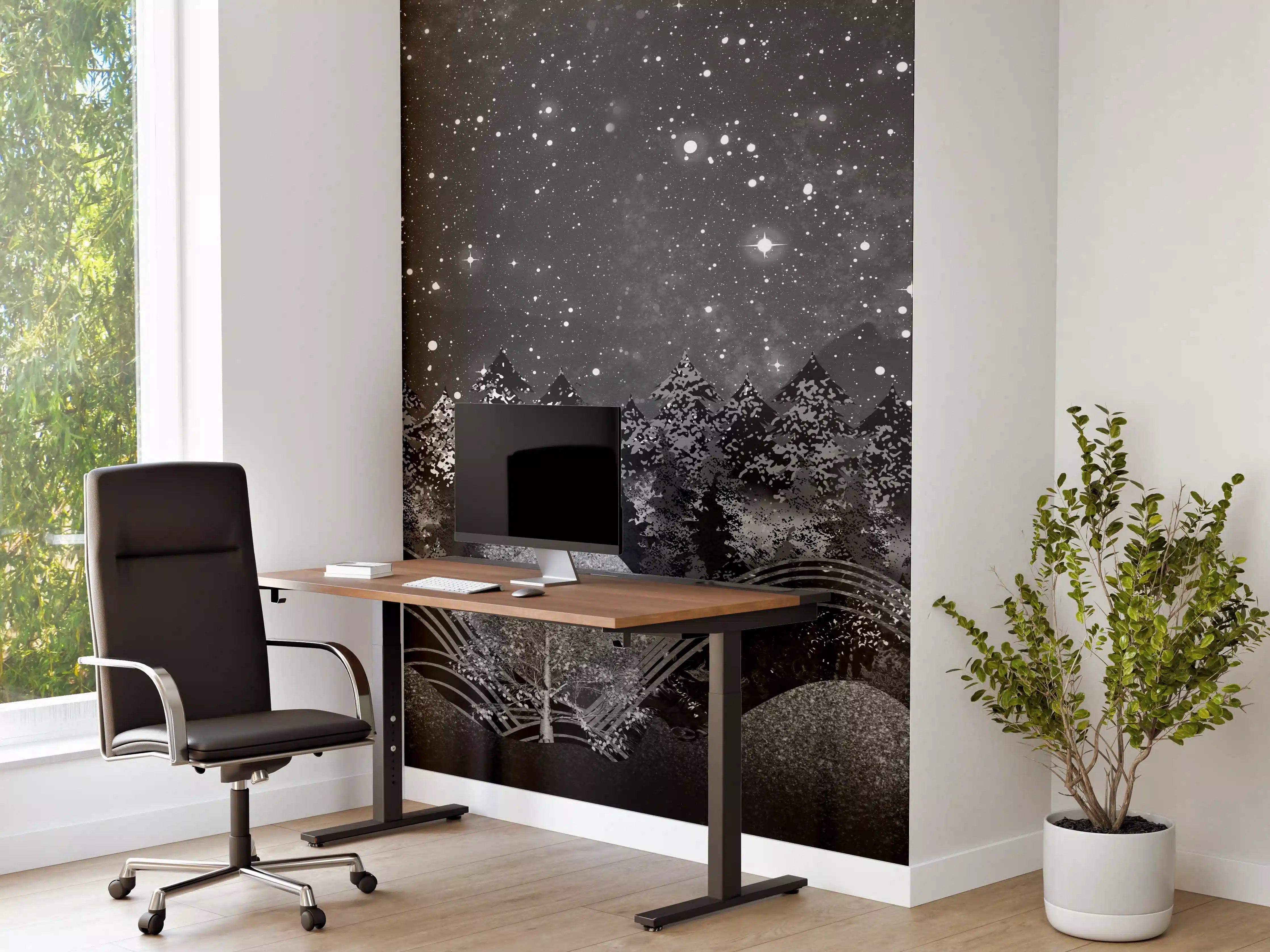 Büro Wandgestaltung - Tapete einer Landschaft - 3D