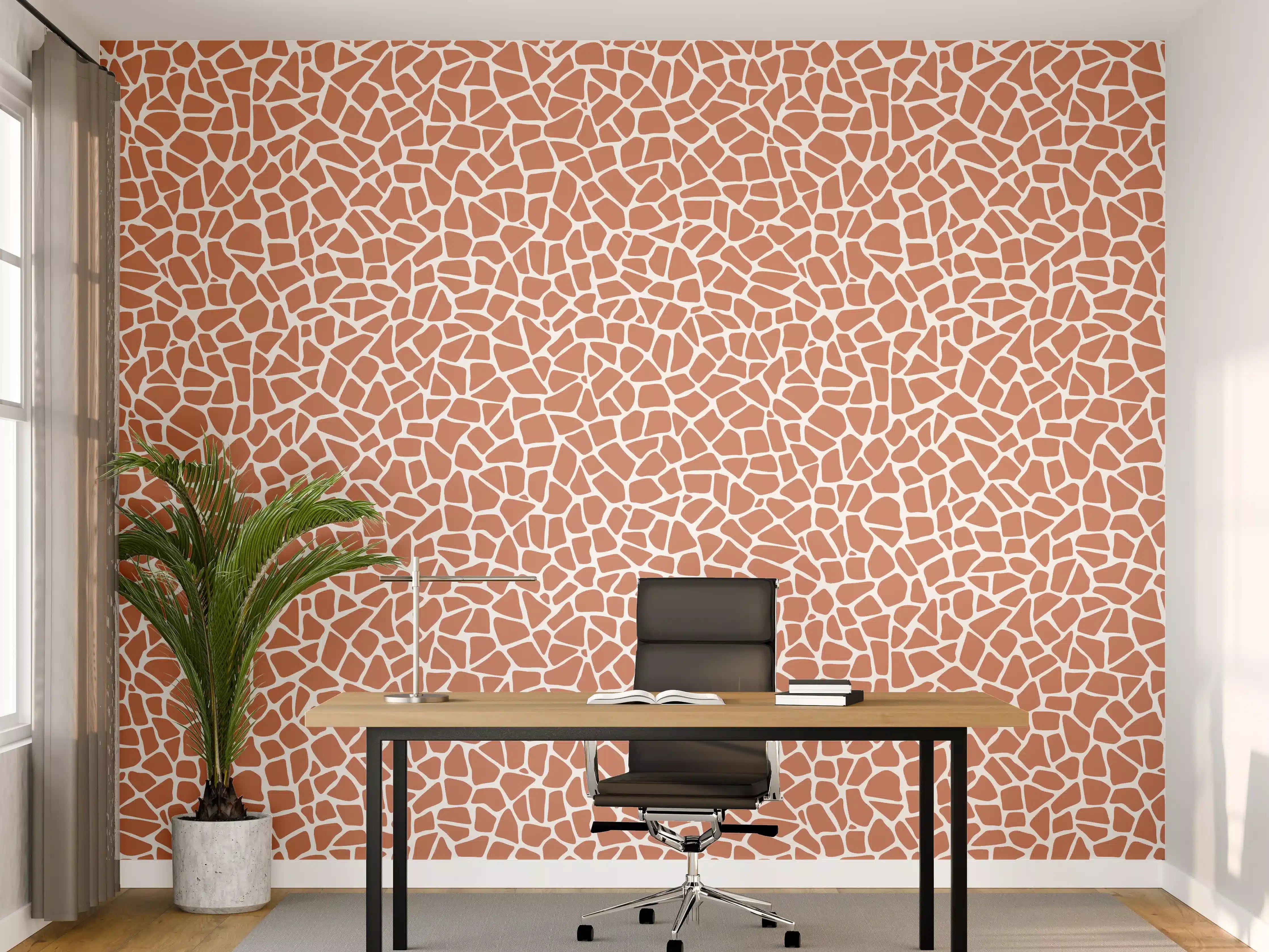 Büro Wandgestaltung - Terra Cotta Fliesen, warme Atmosphäre