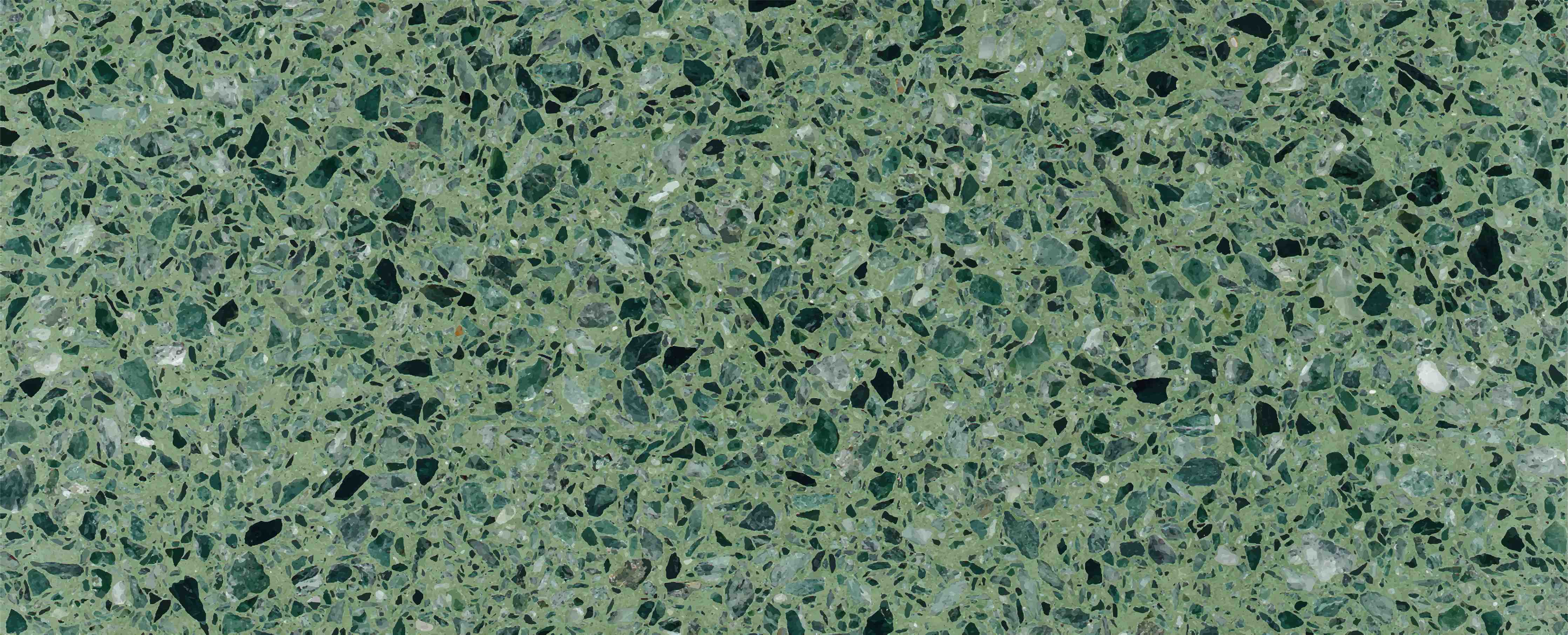 Büro Wandgestaltung-Terrazzo Textur auf türkisem Hintergrund