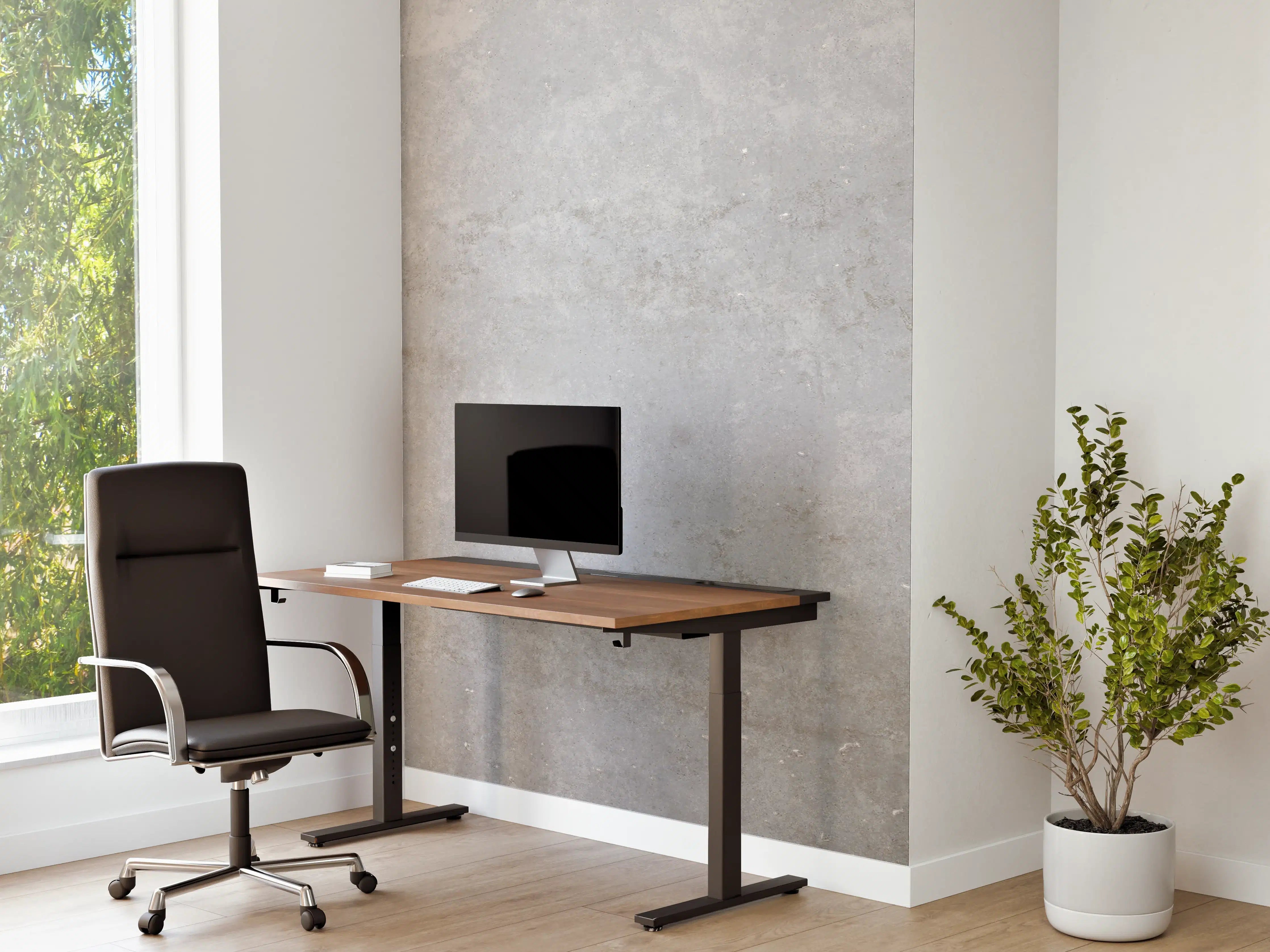 Büro Wandgestaltung - Textur Grau-Weißer Marmor