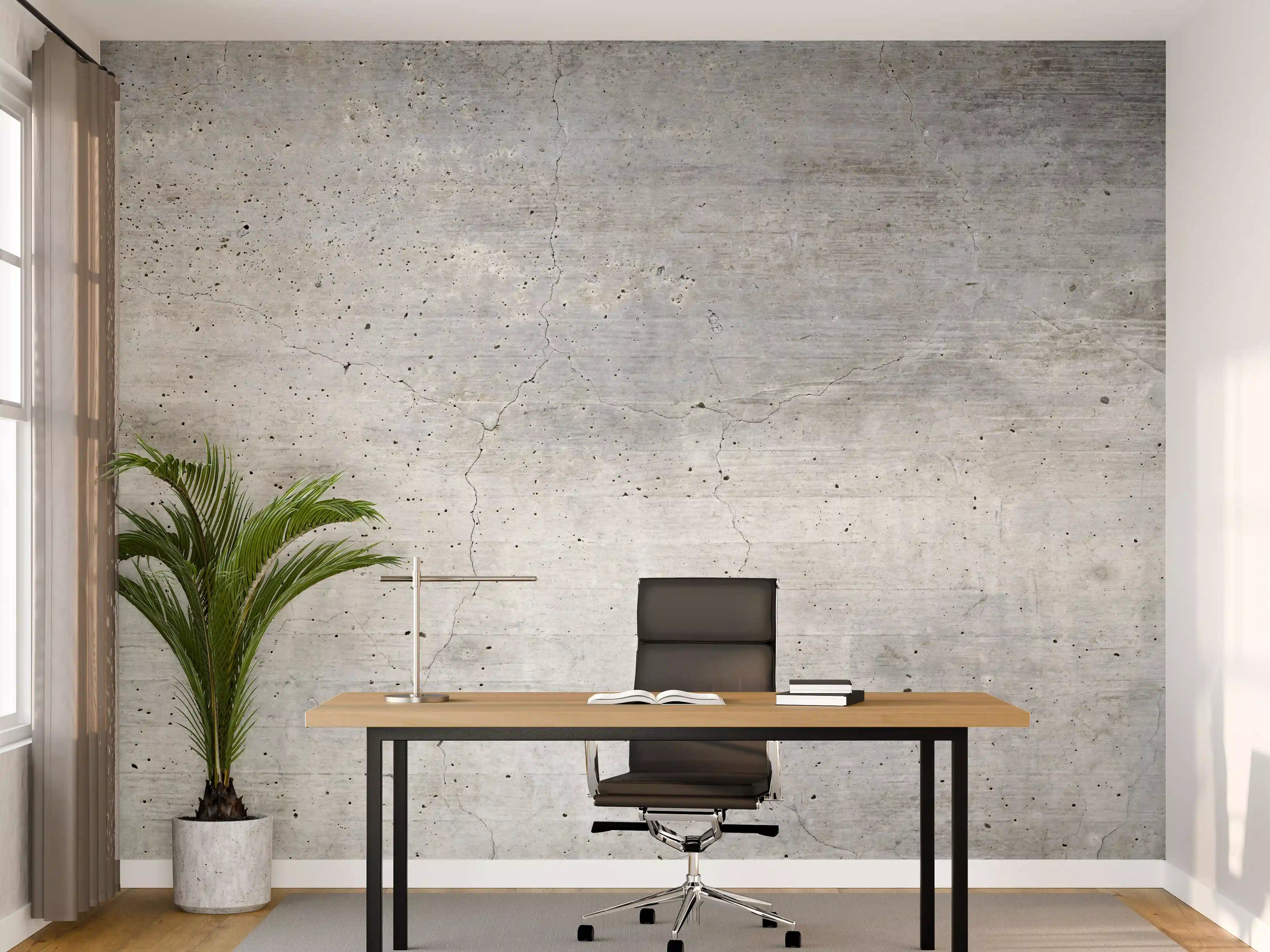 Büro Wandgestaltung - Textur einer alten grauen Betonwand