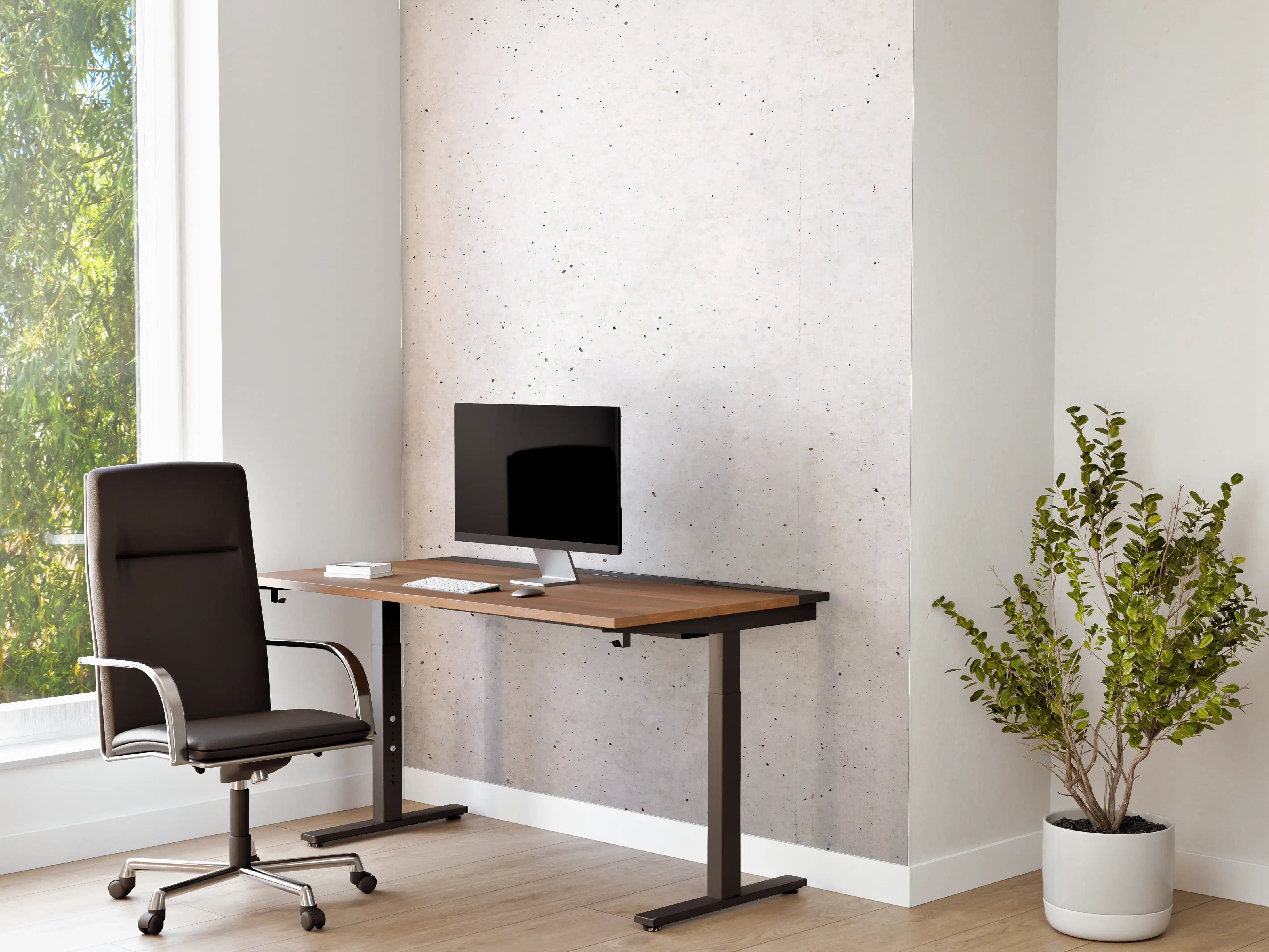 Büro Wandgestaltung - Textur einer weißen Betonwand