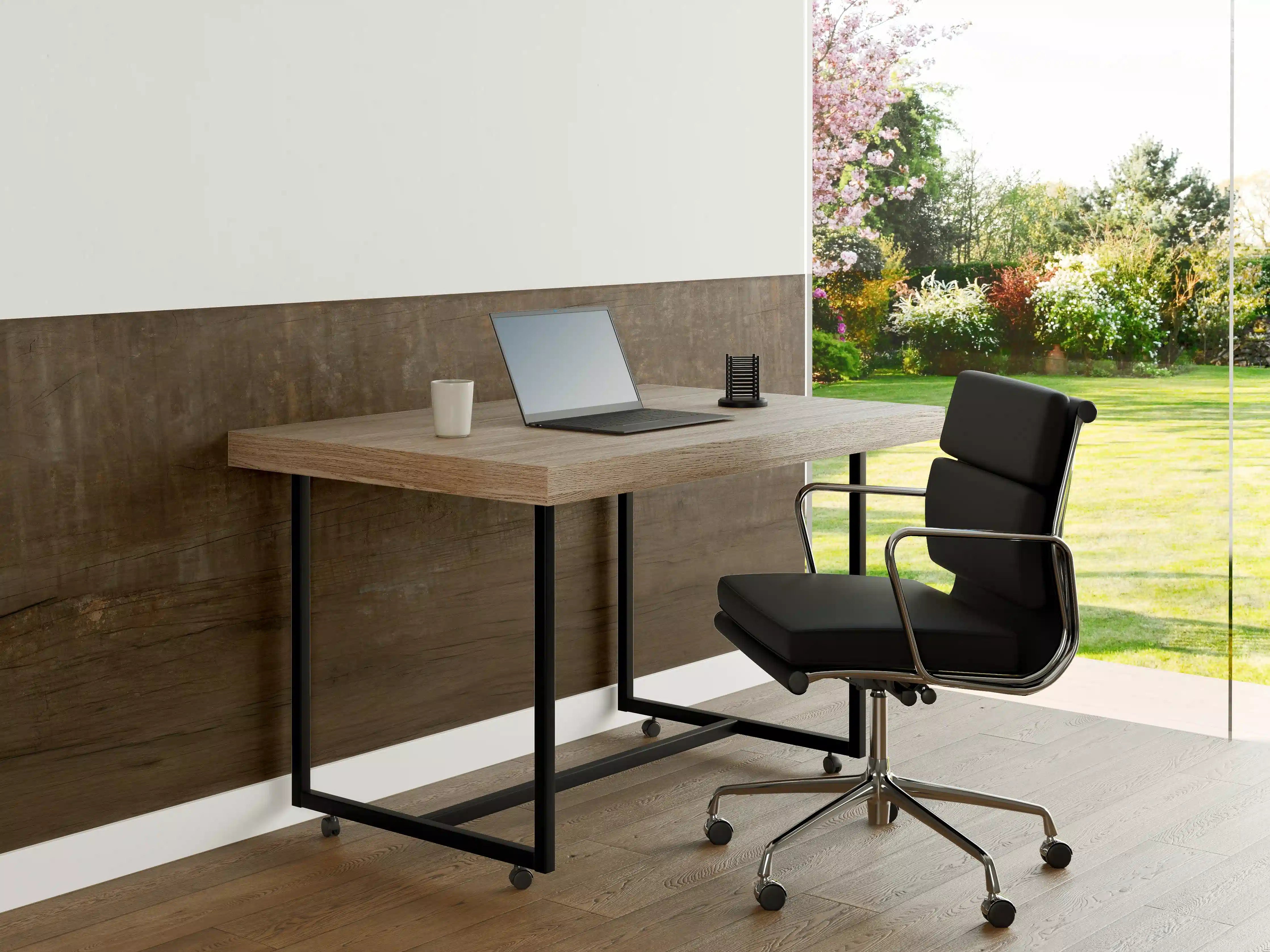 Büro Wandgestaltung - Textur mit natürlicher Holzstruktur