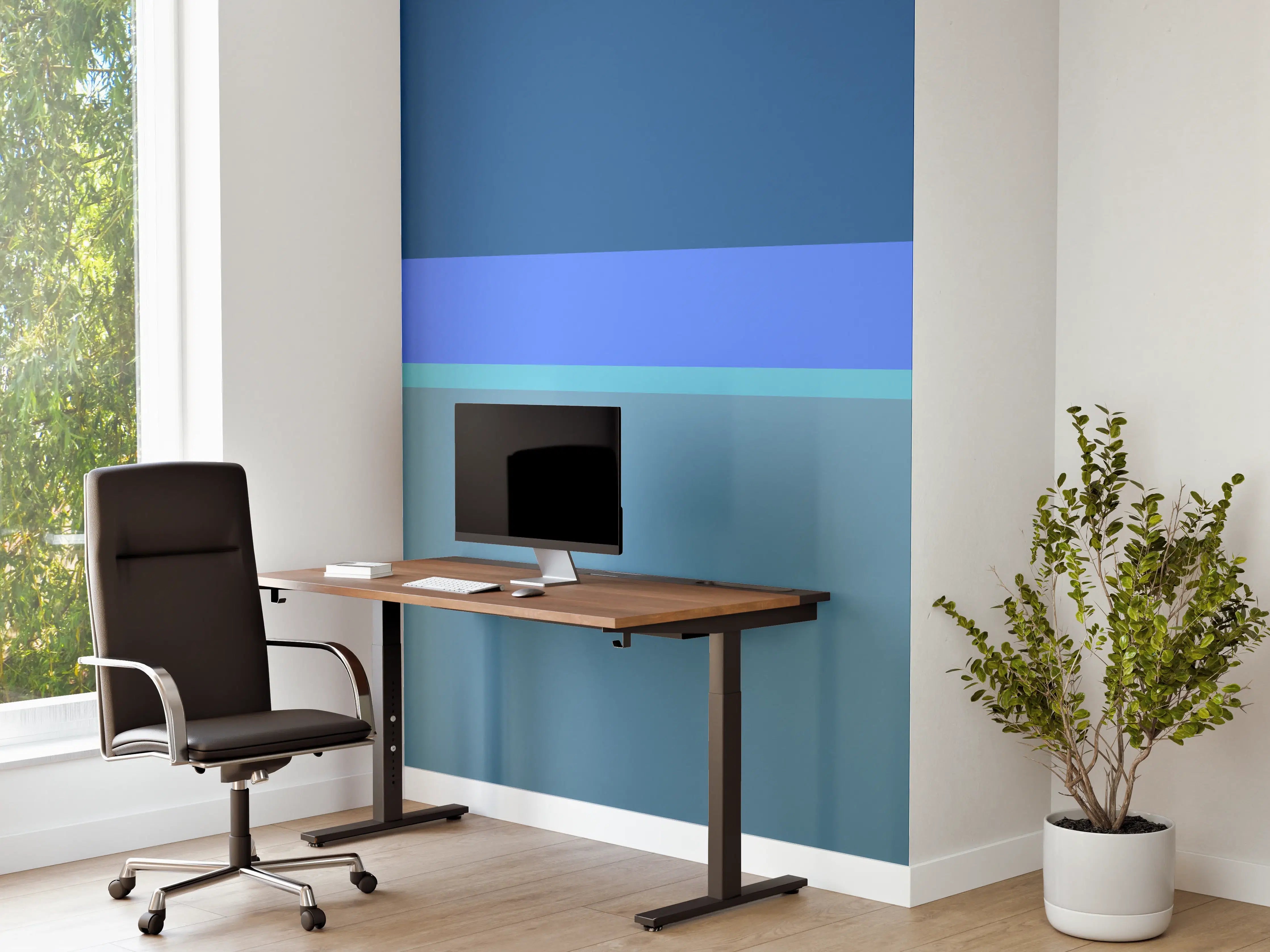 Büro Wandgestaltung - The Blues - Horizontal - Cornflower