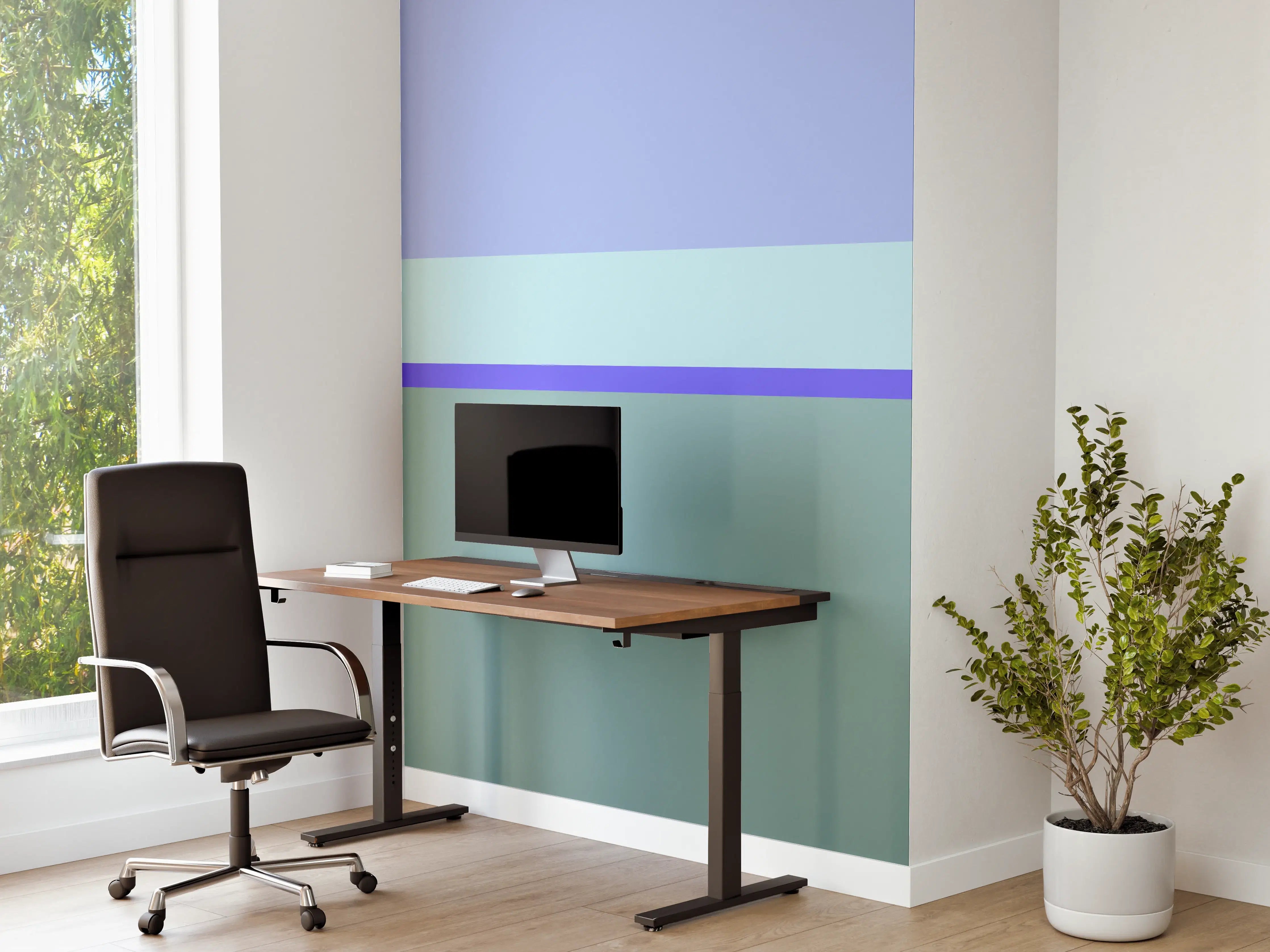 Büro Wandgestaltung - The Blues - Horizontal - Lavender