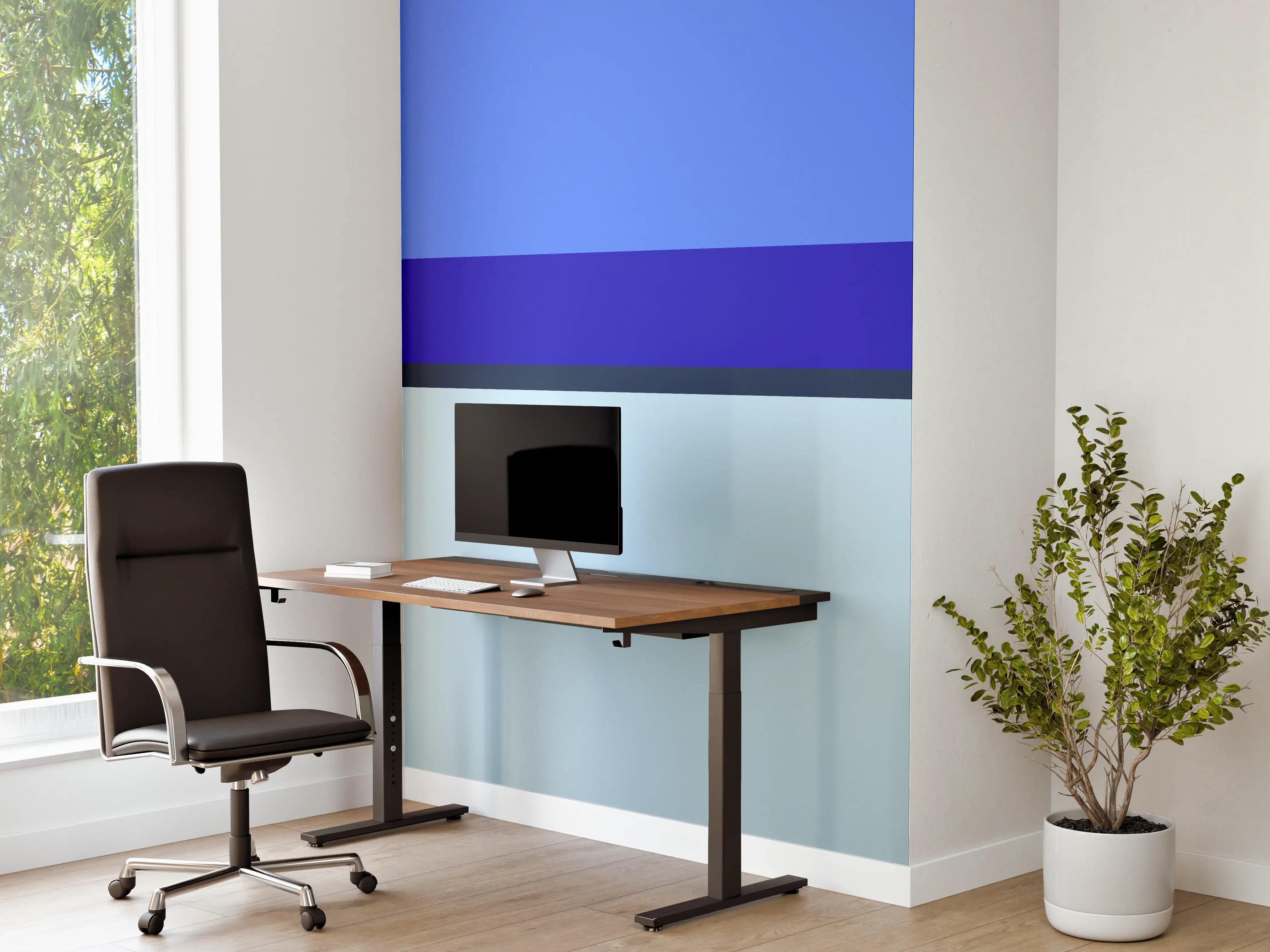 Büro Wandgestaltung - The Blues - Horizontal - Waterfall