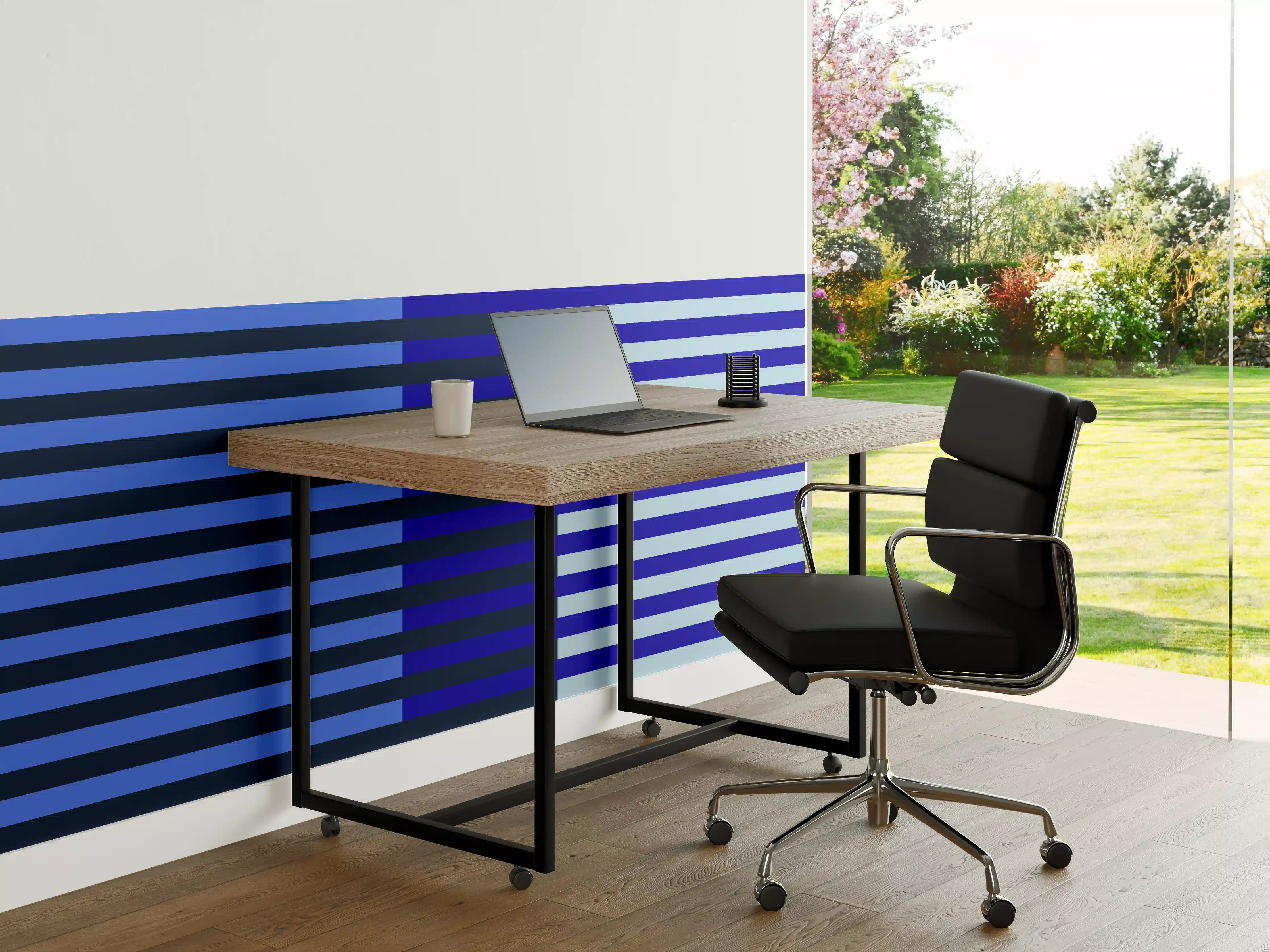 Büro Wandgestaltung - The Blues - Multy Stripes - Waterfall