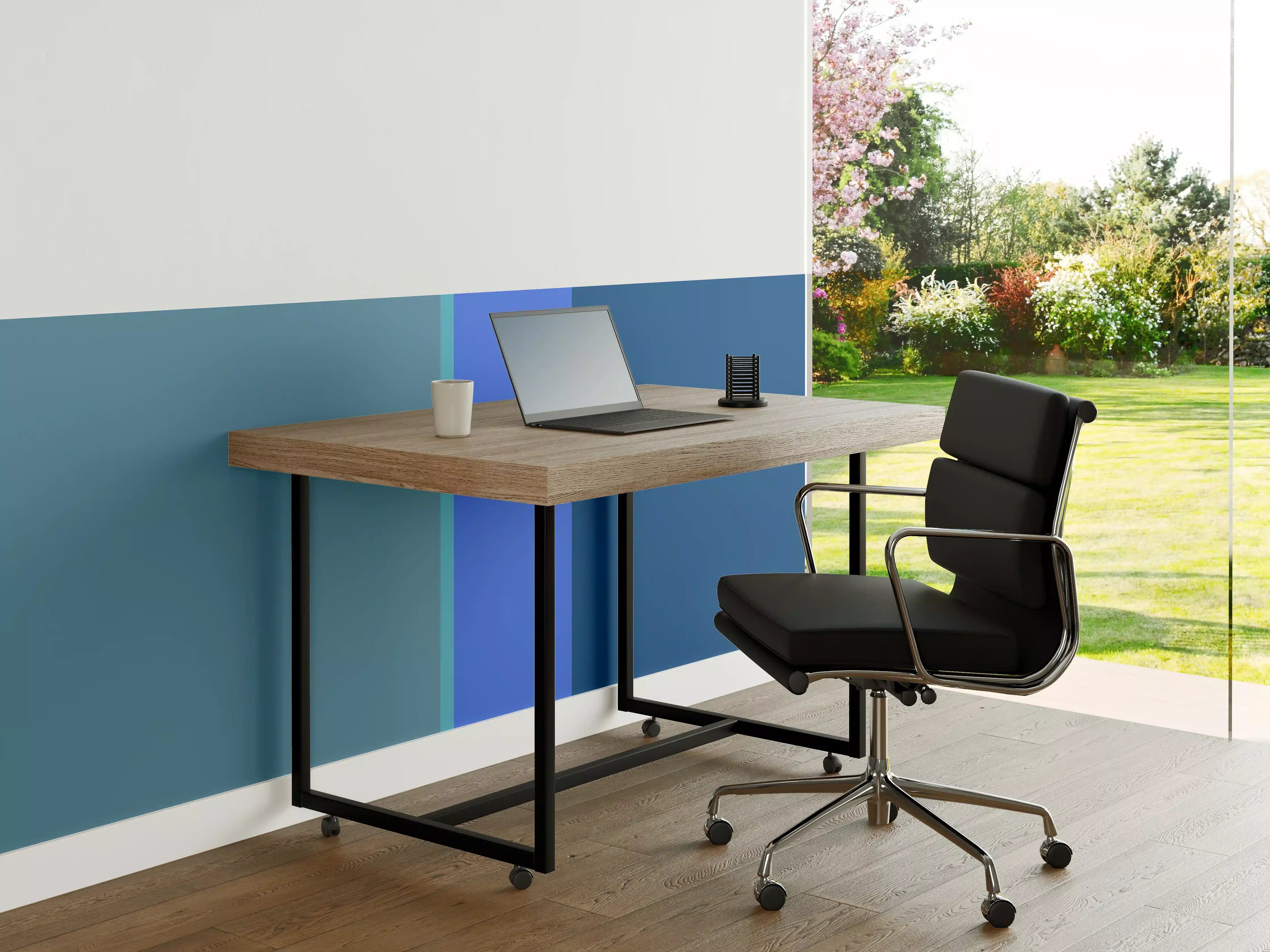 Büro Wandgestaltung - The Blues - Vertical - Cornflower
