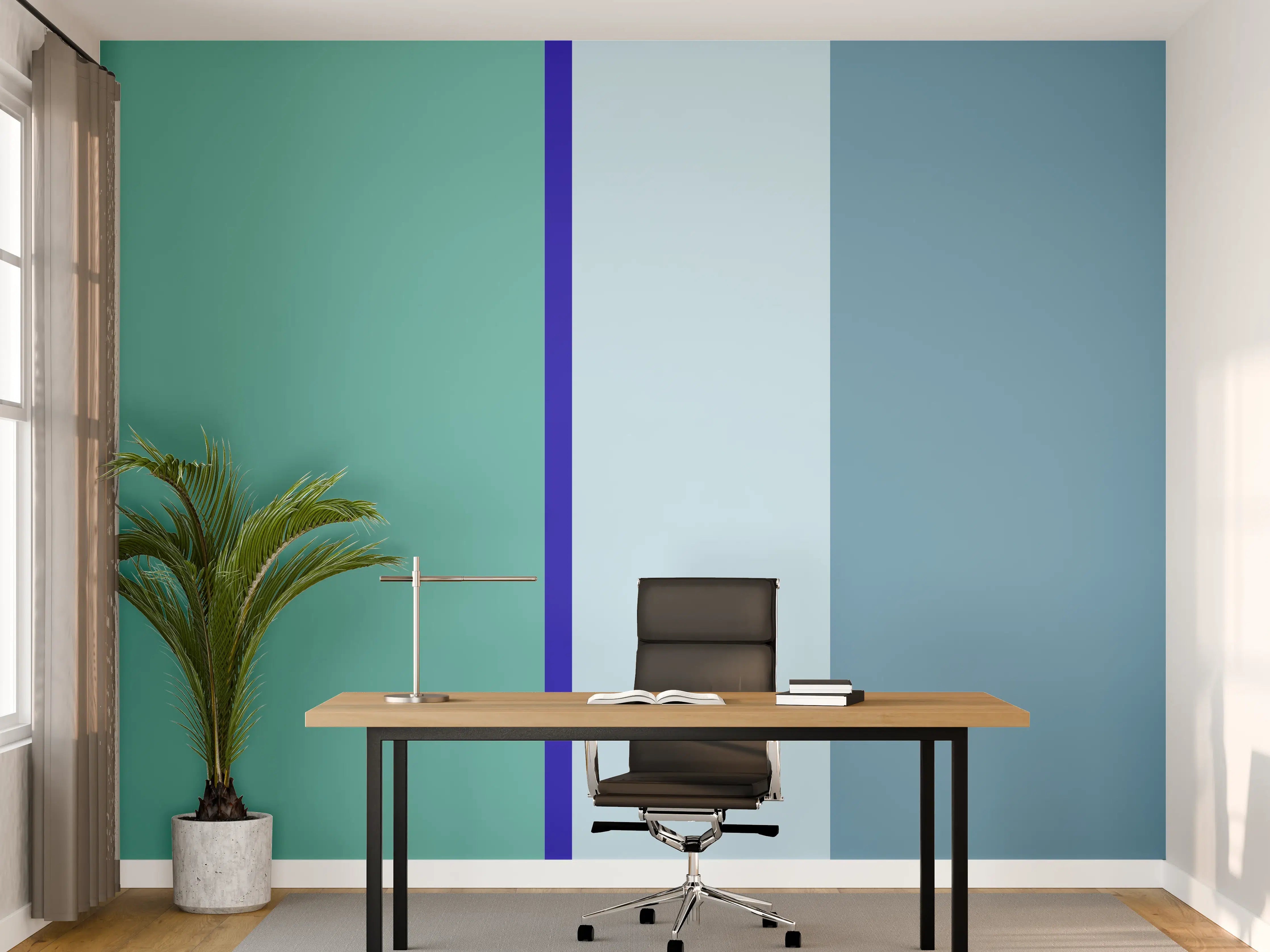 Büro Wandgestaltung - The Blues - Vertical - Ocean