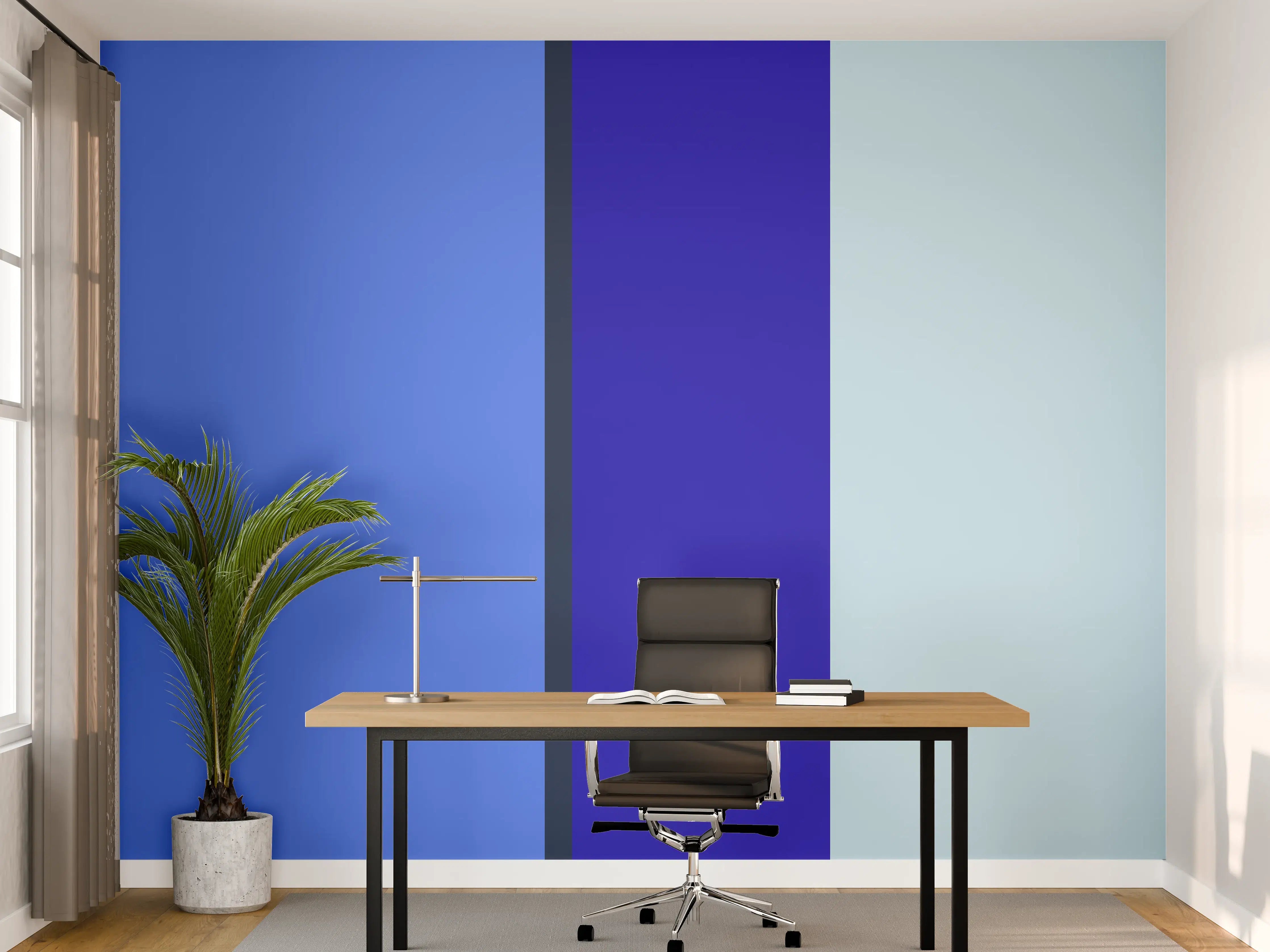 Büro Wandgestaltung - The Blues - Vertical - Waterfall