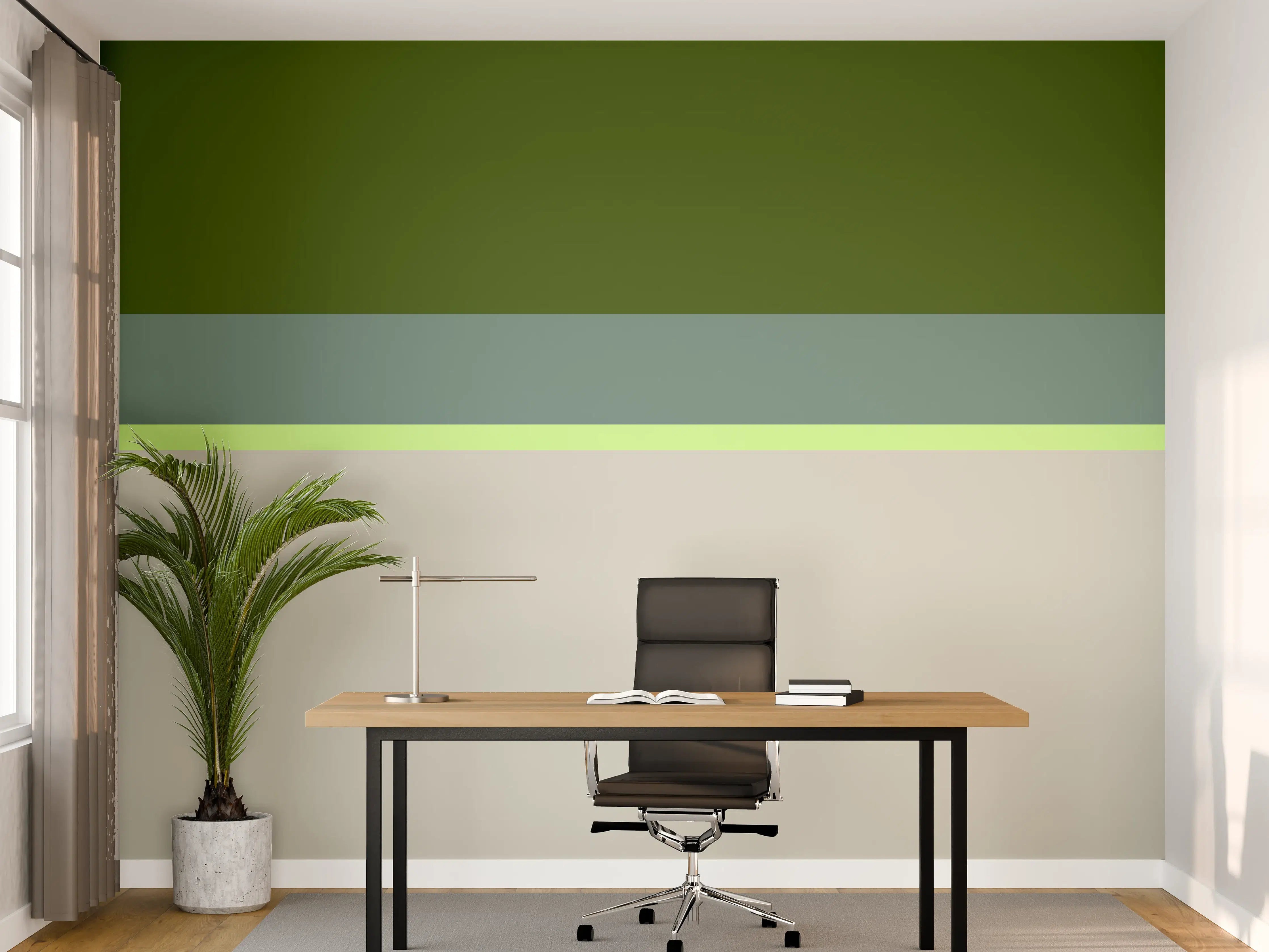 Büro Wandgestaltung - The Greens - Horizontal - Granny Smith