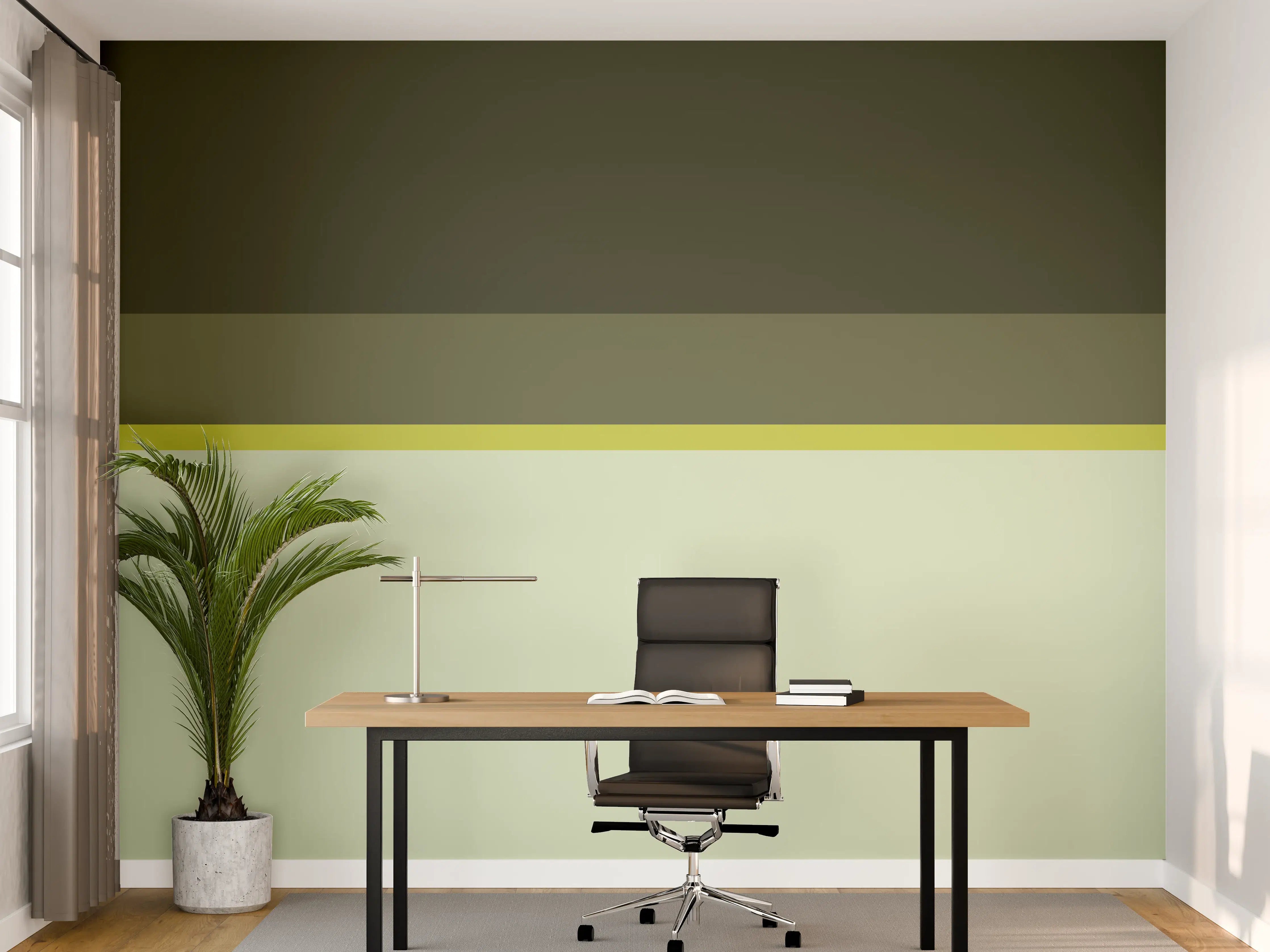 Büro Wandgestaltung - The Greens - Horizontal - Olive