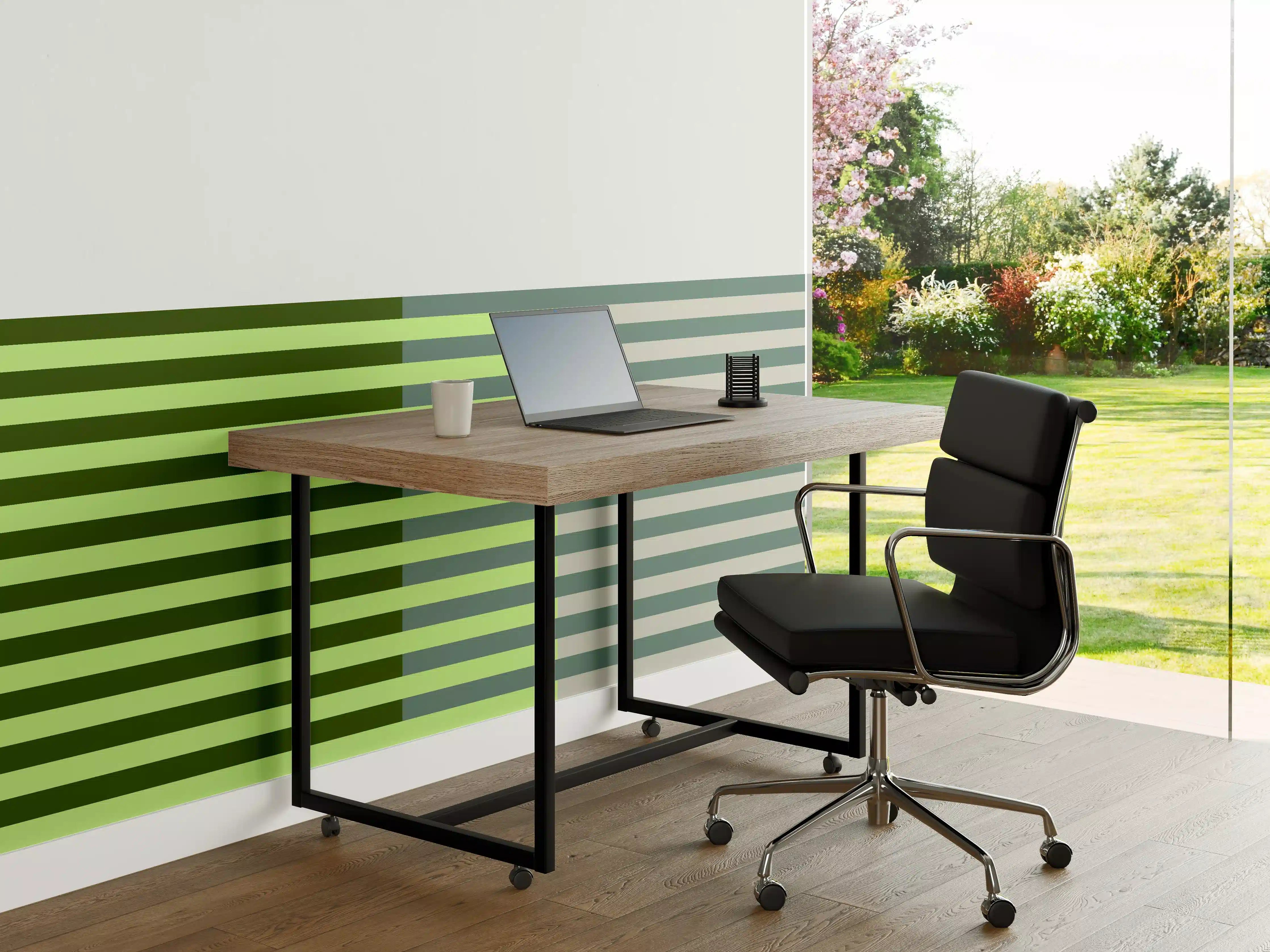 Büro Wandgestaltung - The Greens - Multy Stripes - Granny Smith