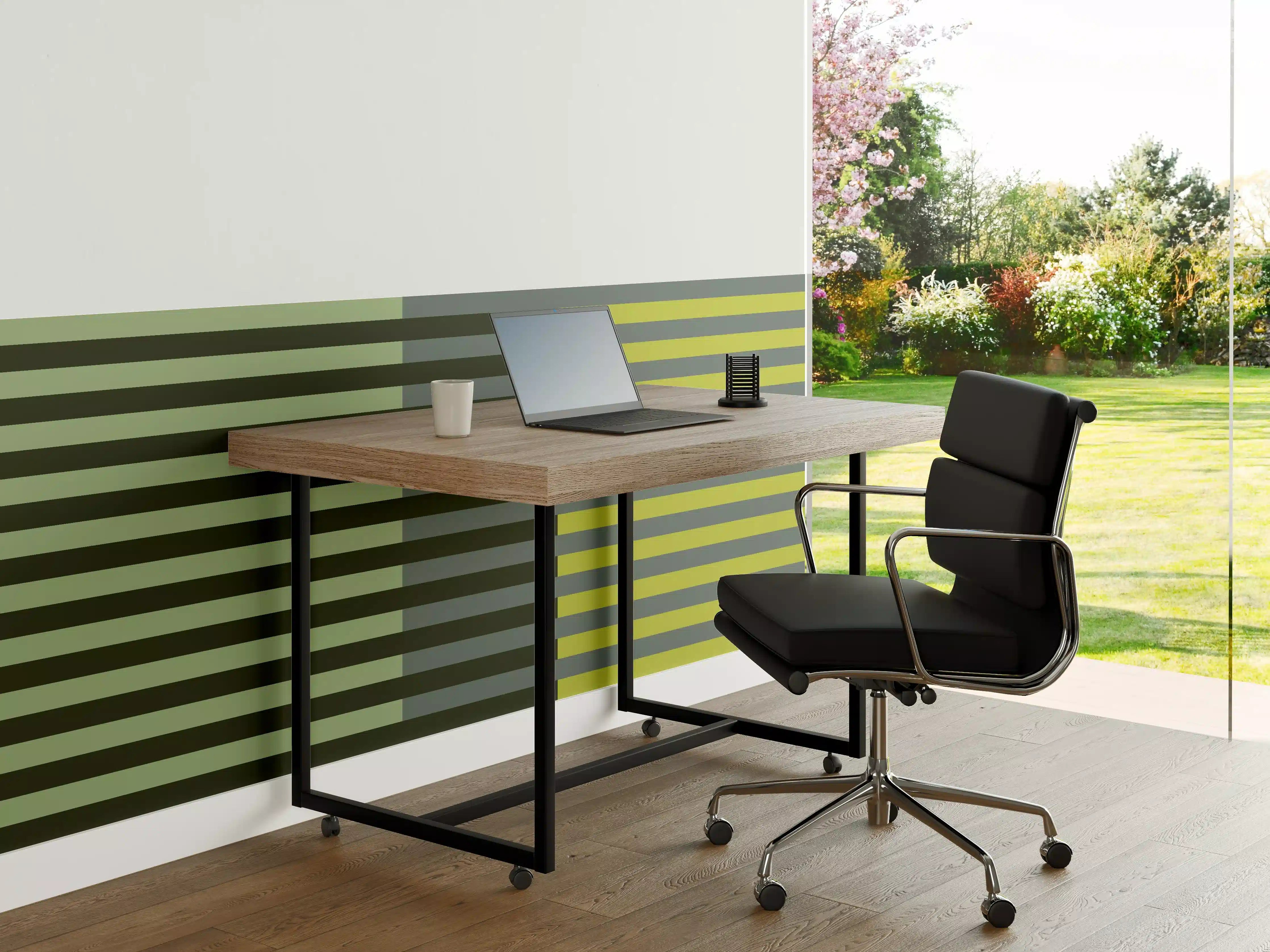 Büro Wandgestaltung - The Greens - Multy Stripes - Matcha