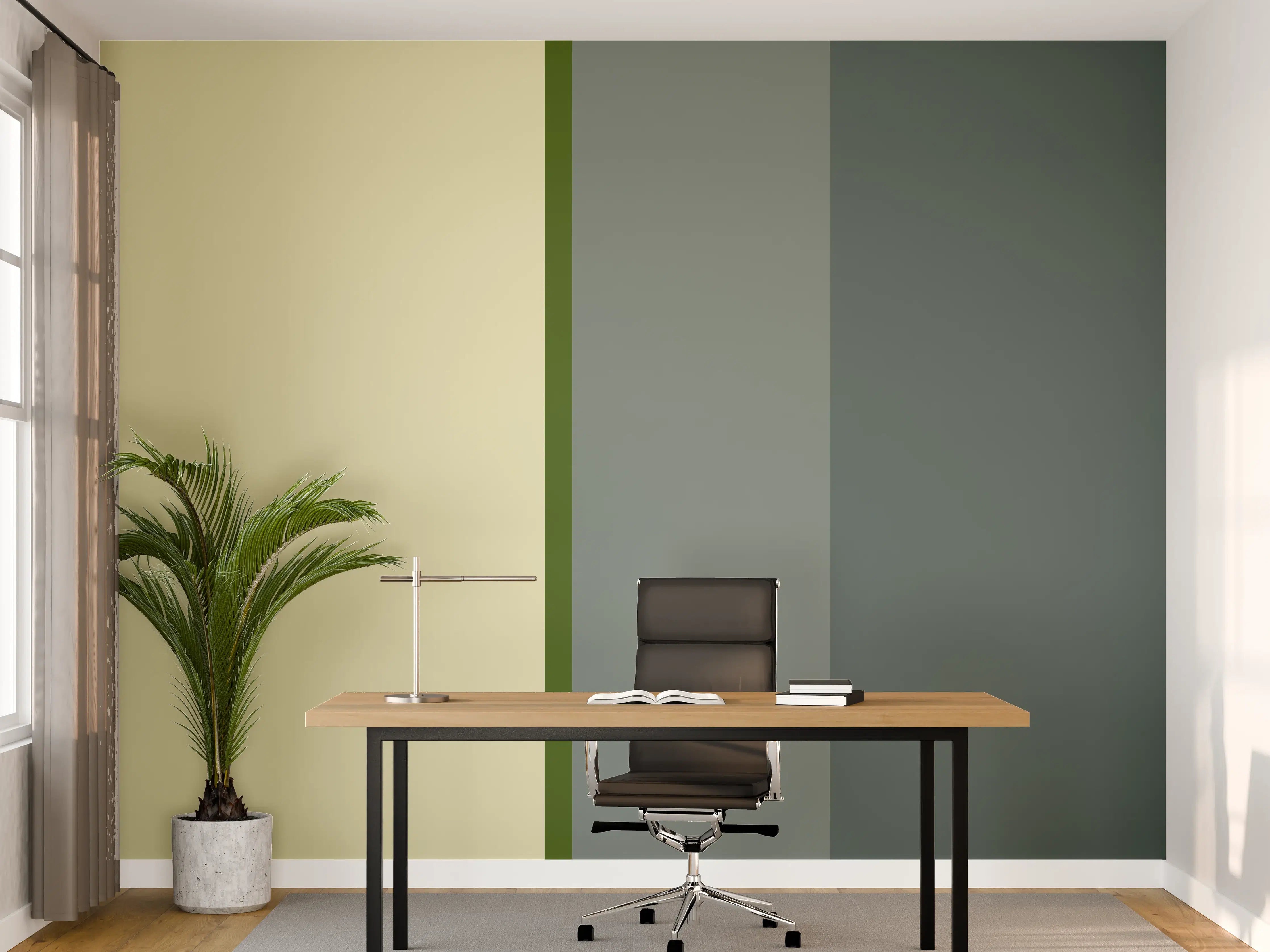 Büro Wandgestaltung - The Greens - Vertical - Avocado
