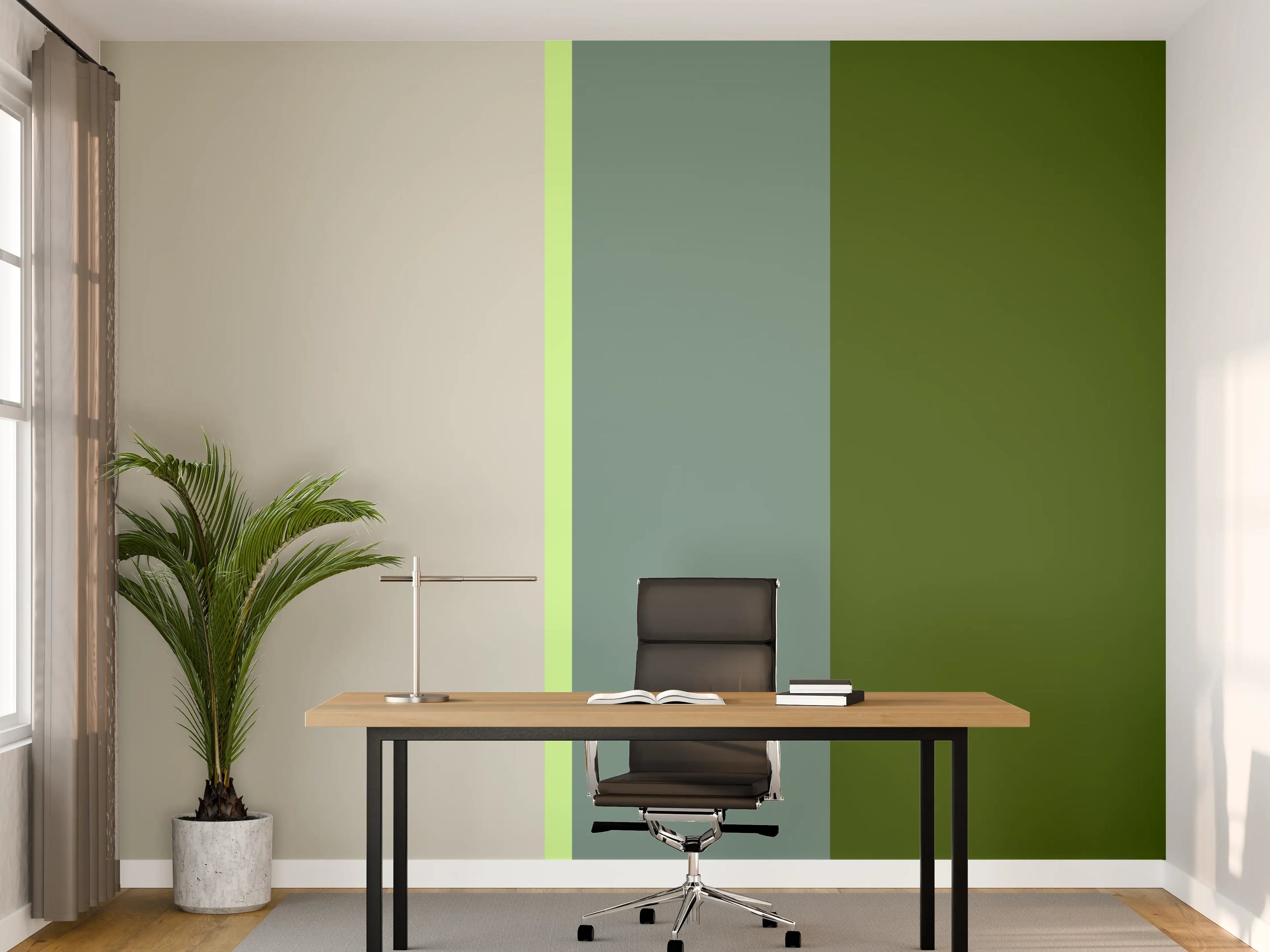 Büro Wandgestaltung - The Greens - Vertical - Granny Smith