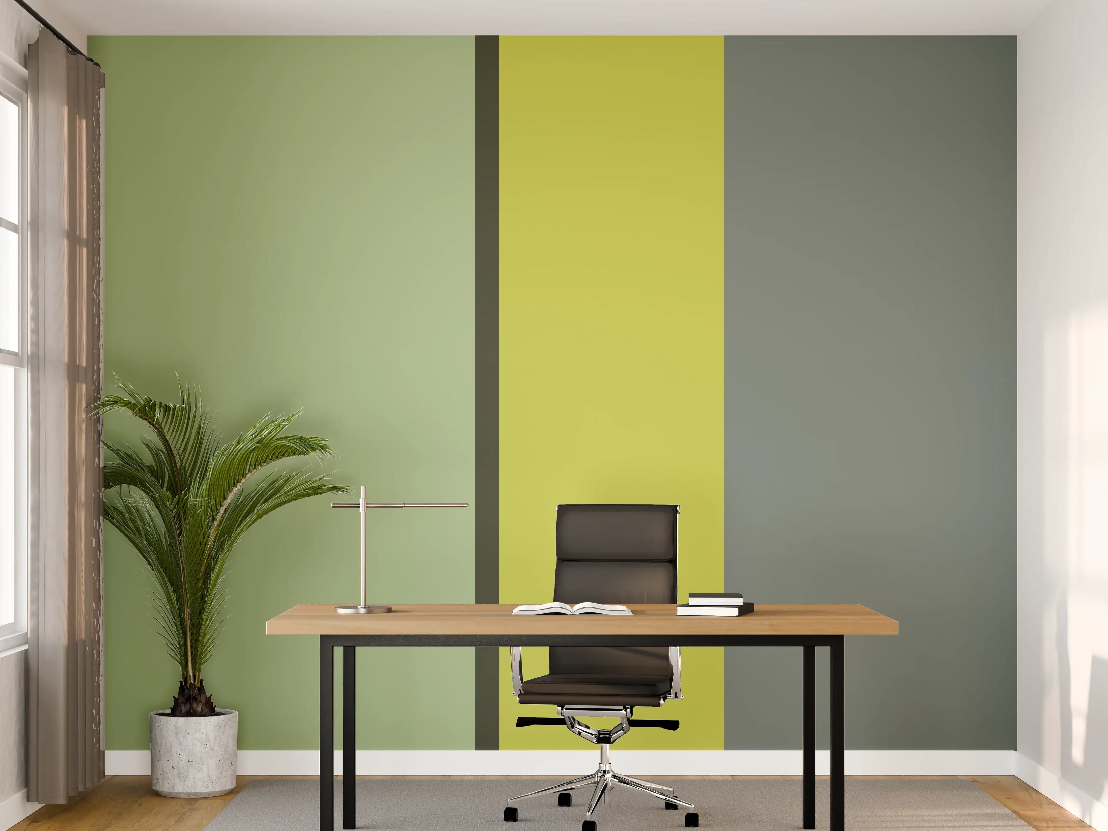 Büro Wandgestaltung - The Greens - Vertical - Matcha