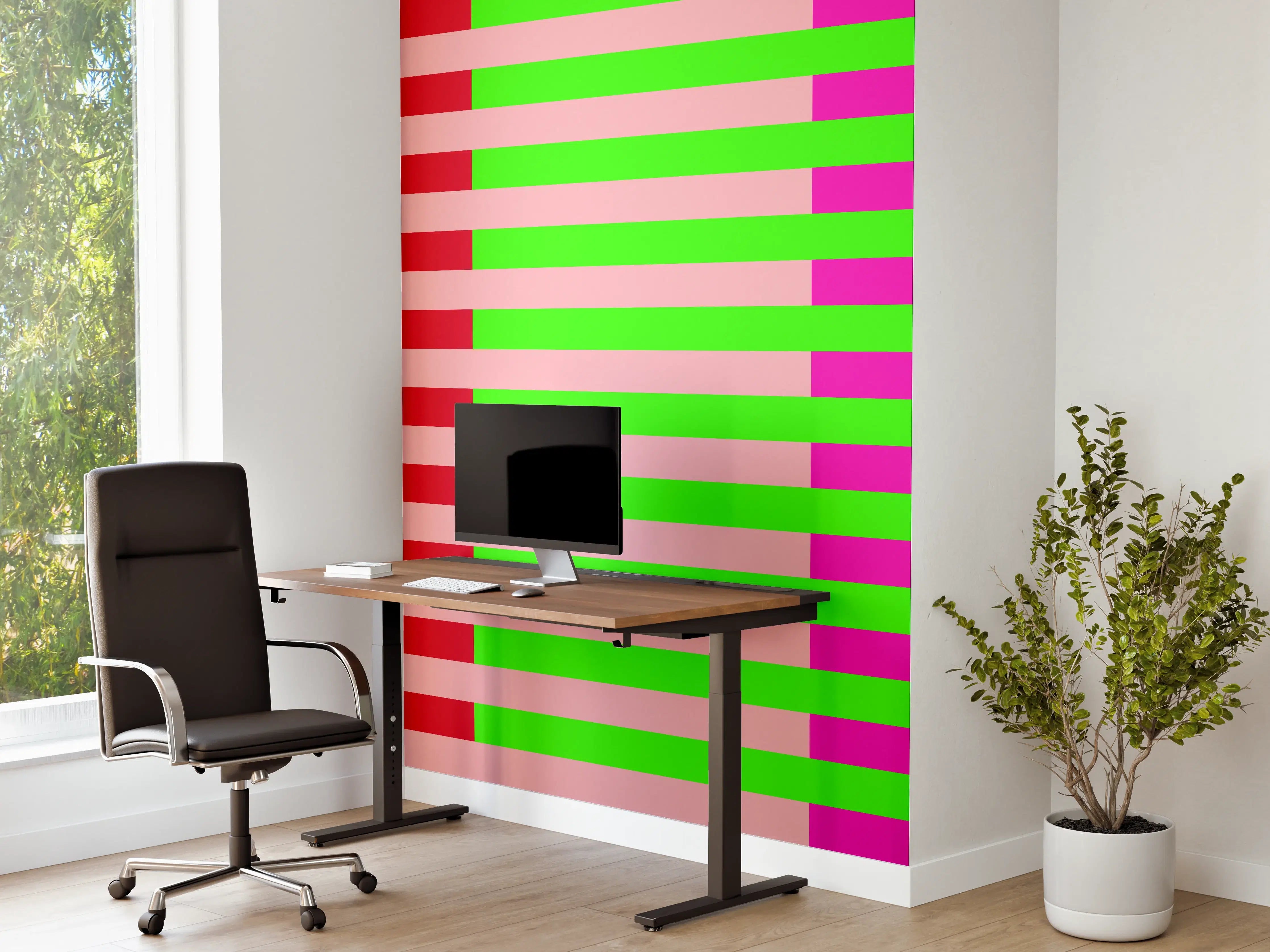Büro Wandgestaltung - The Neons - Multy Stripes - Nox