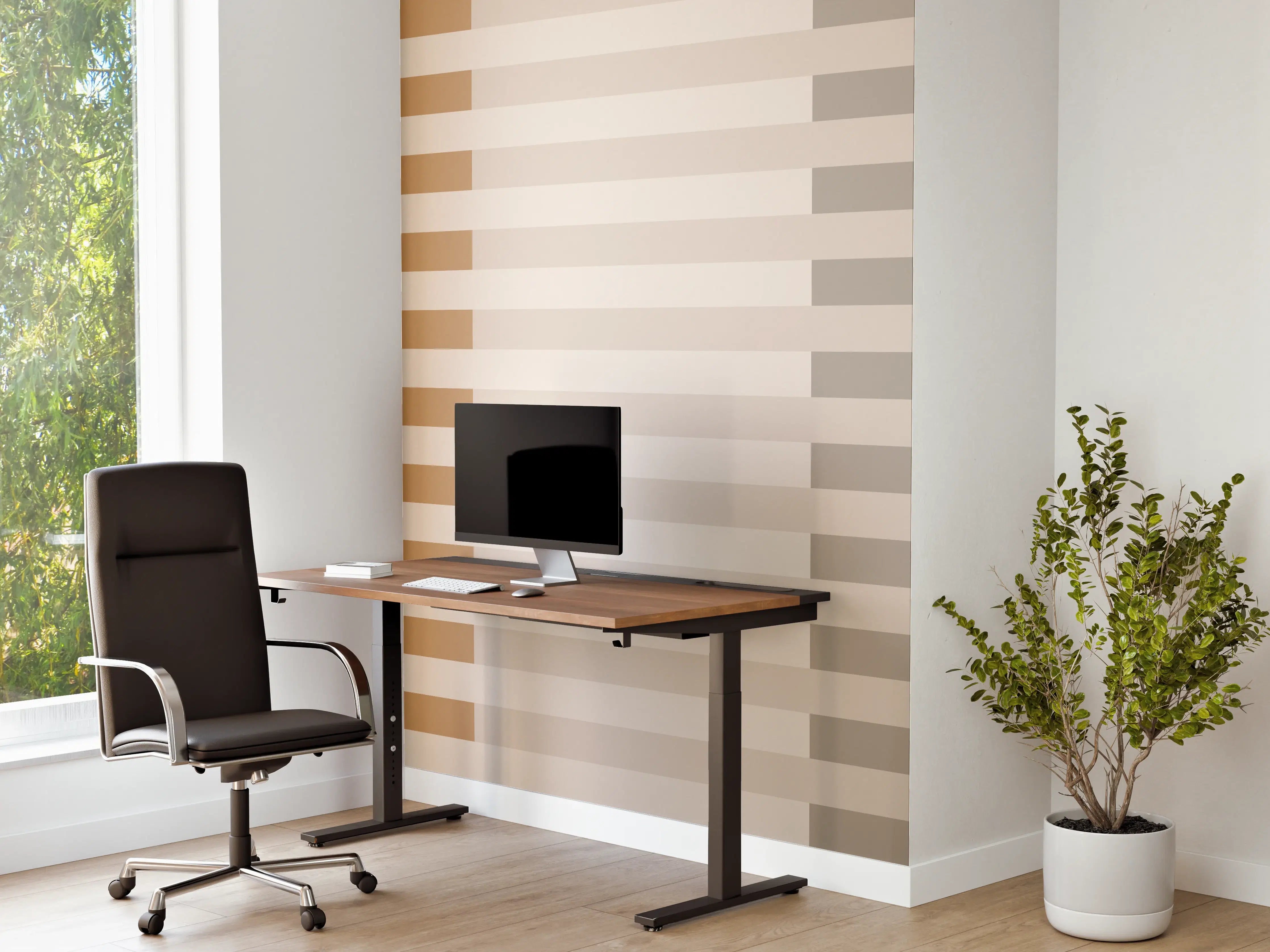 Büro Wandgestaltung - The Nudes - Multy Stripes - Caramel