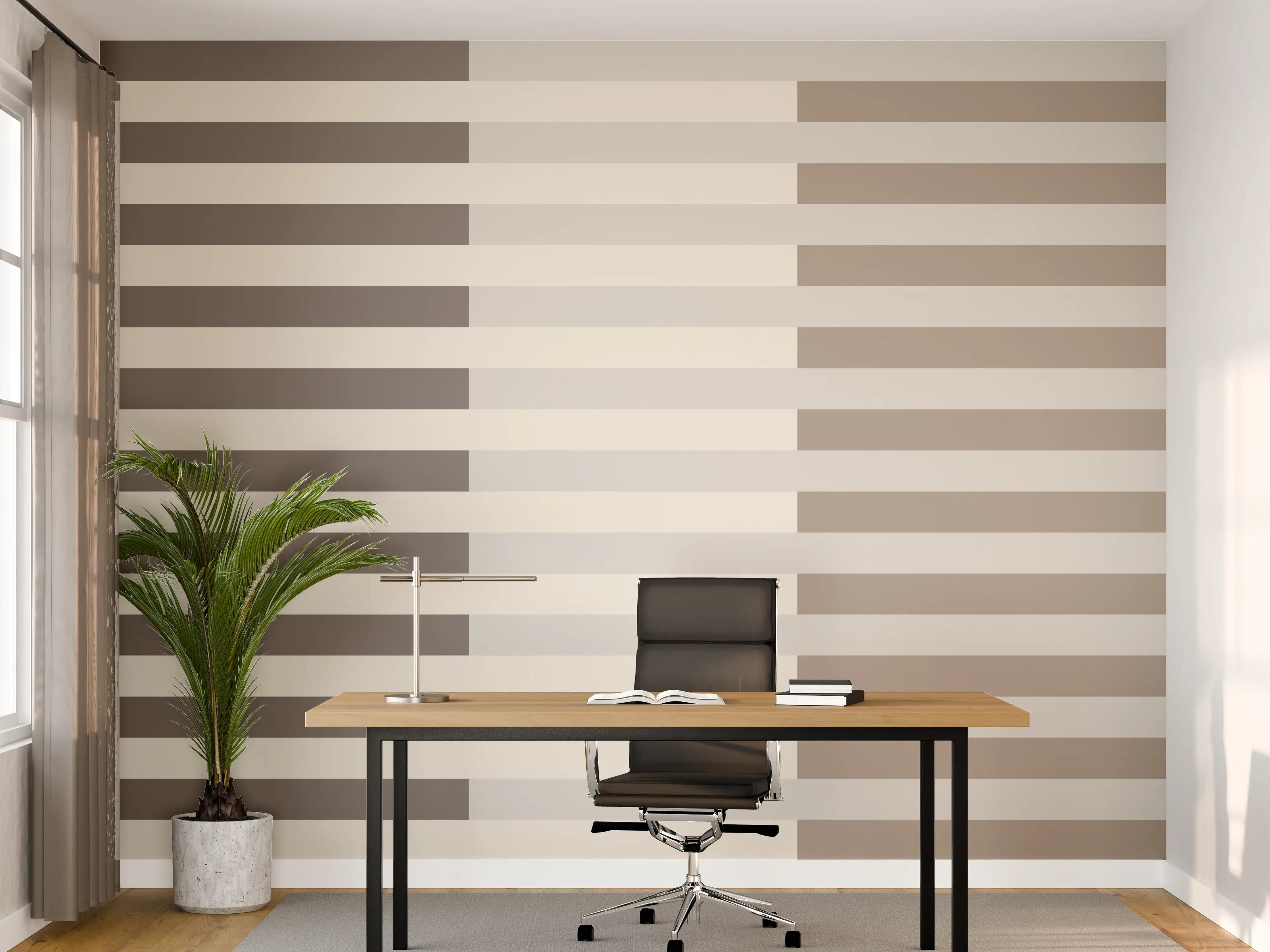 Büro Wandgestaltung - The Nudes - Multy Stripes - Fog