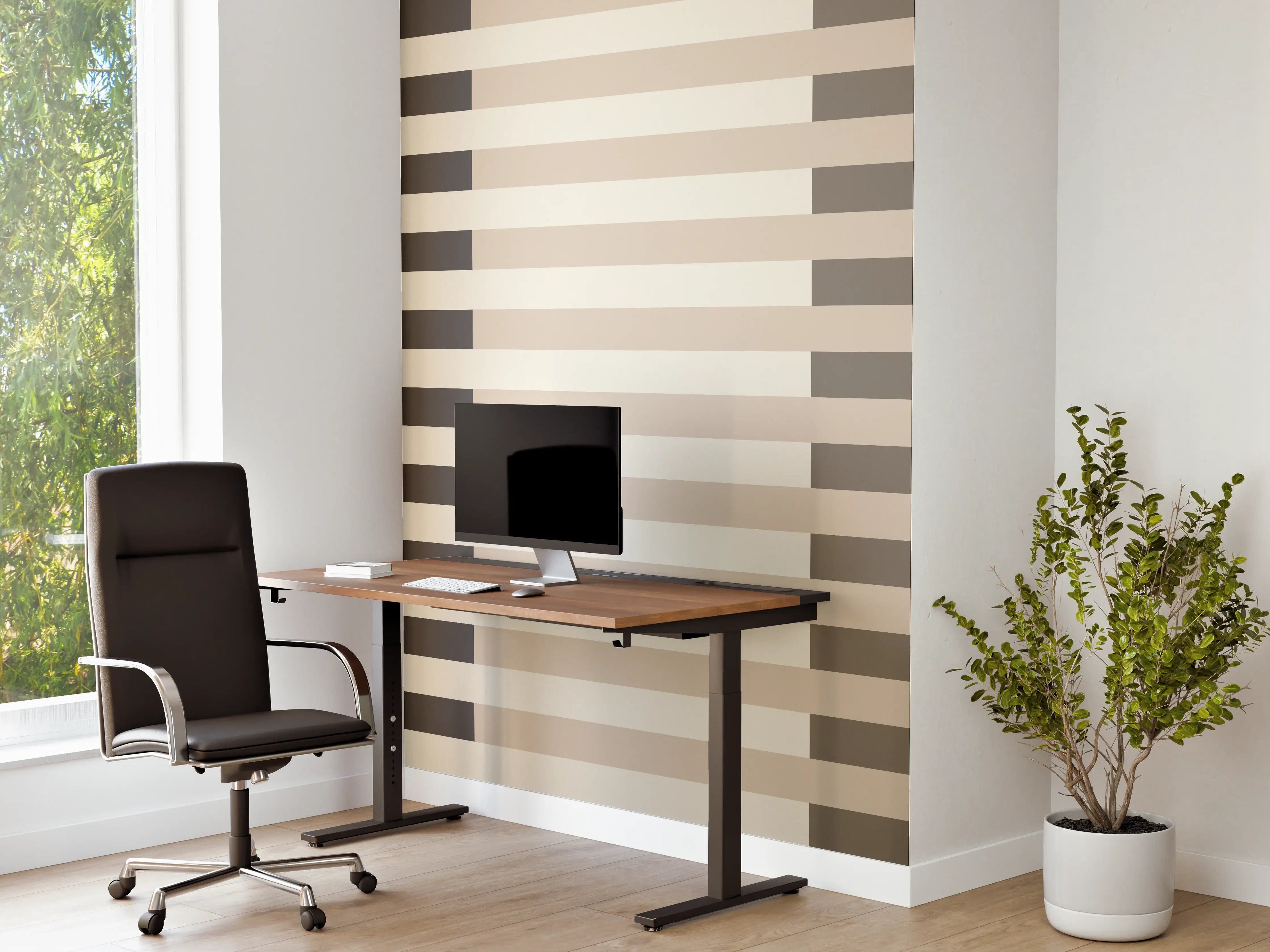 Büro Wandgestaltung - The Nudes - Multy Stripes - Toffee
