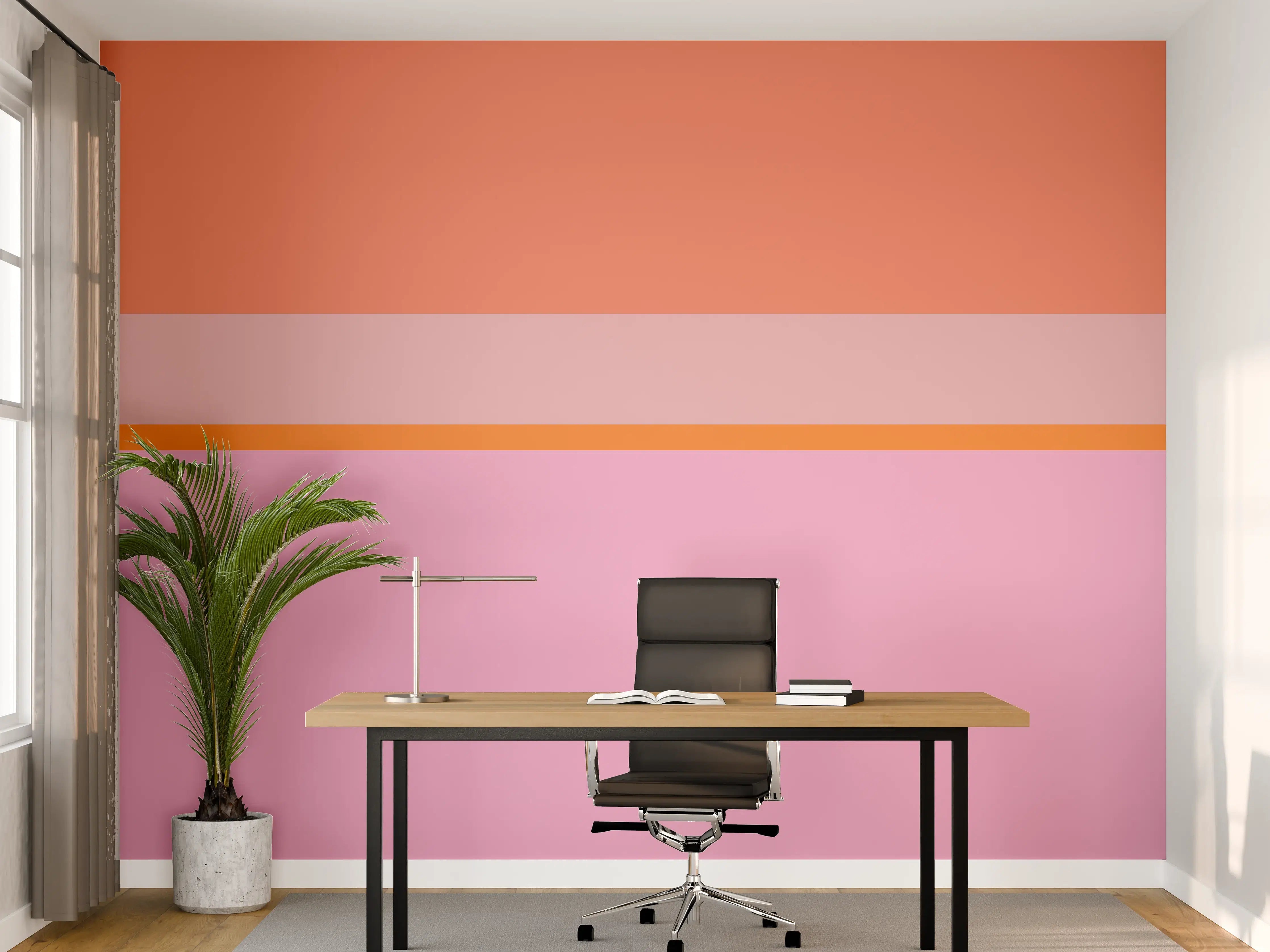 Büro Wandgestaltung - The Oranges - Horizontal - Coral