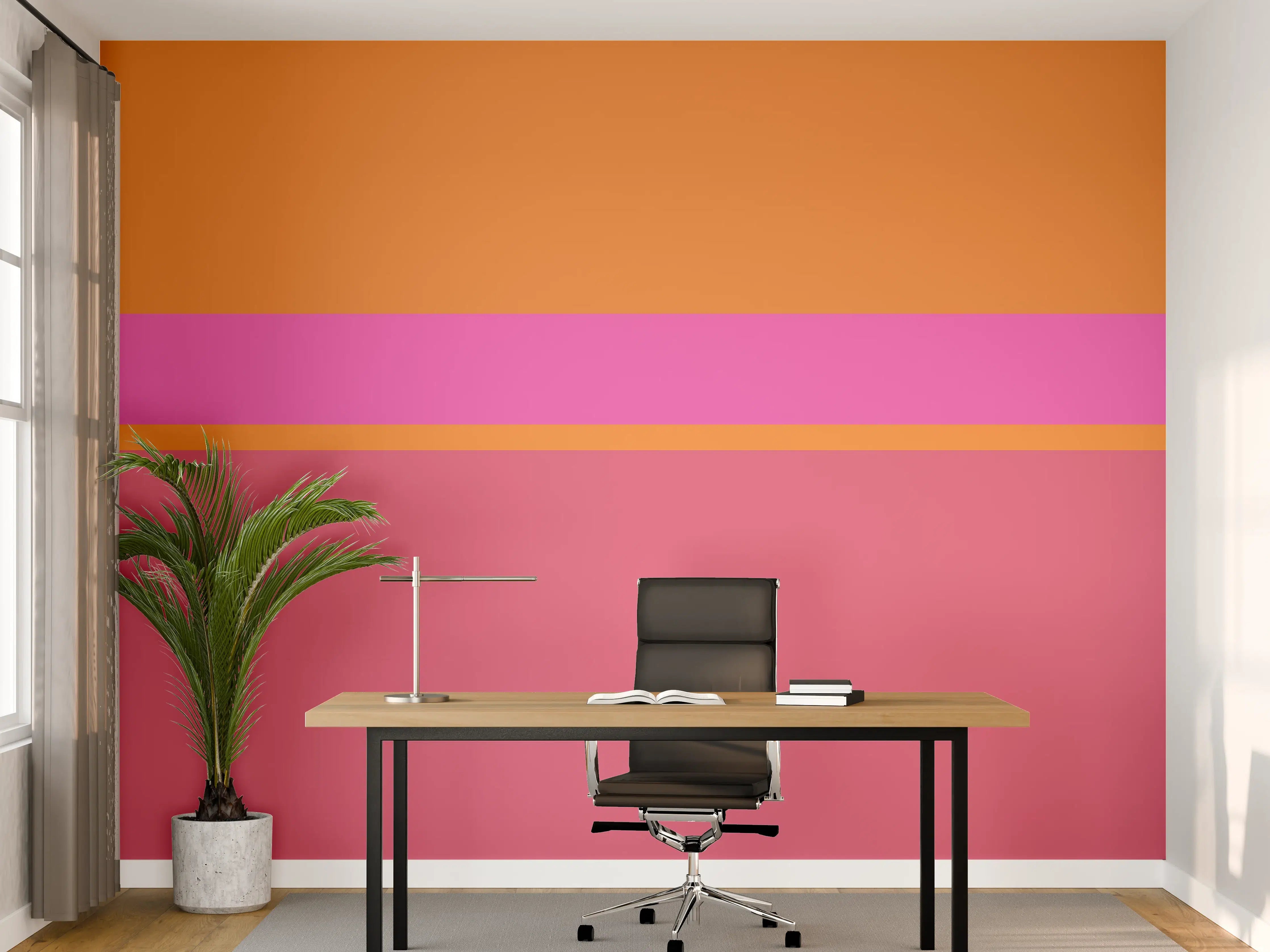 Büro Wandgestaltung - The Oranges - Horizontal - Fuchsia