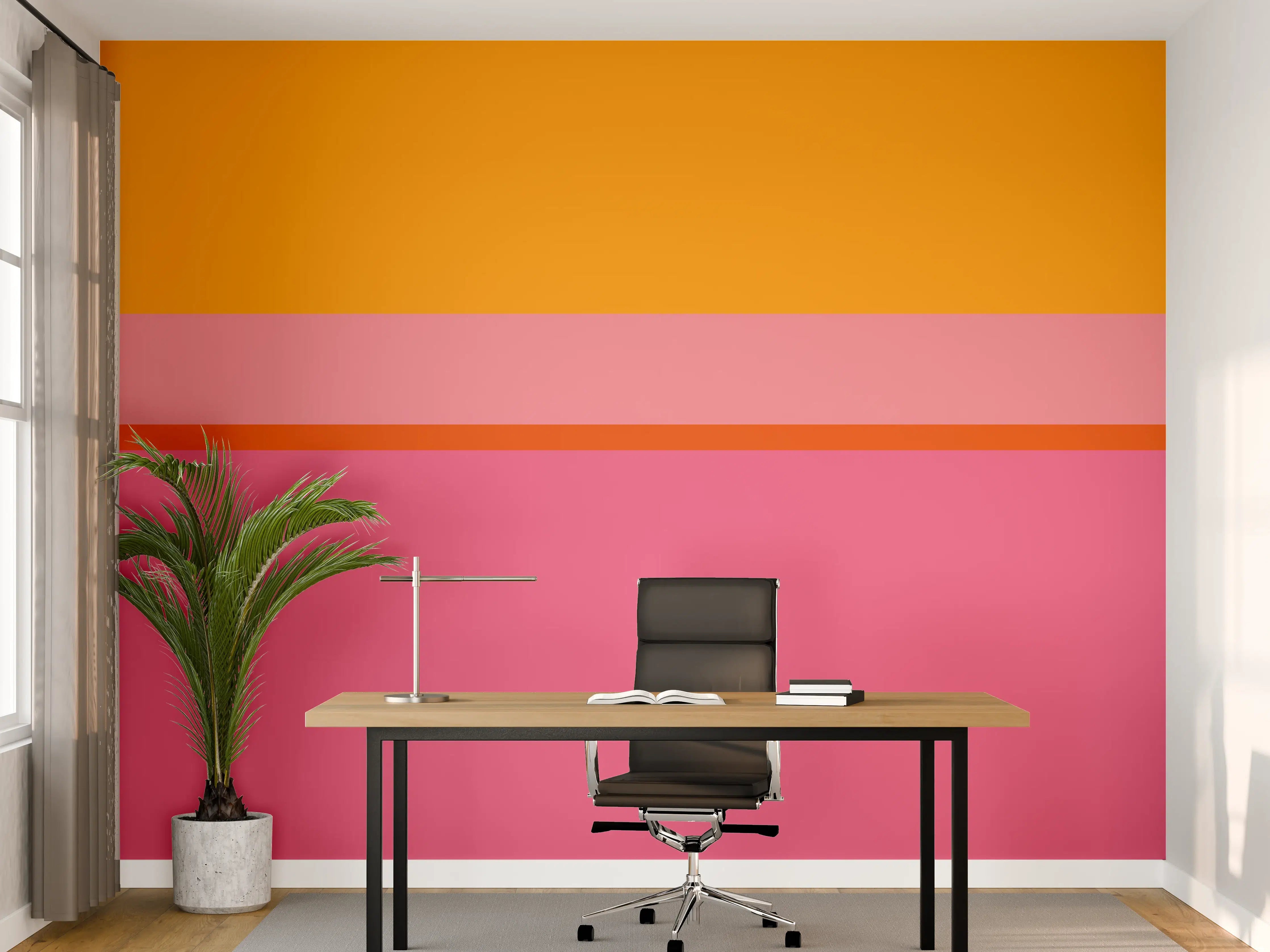 Büro Wandgestaltung - The Oranges - Horizontal - Raspberry