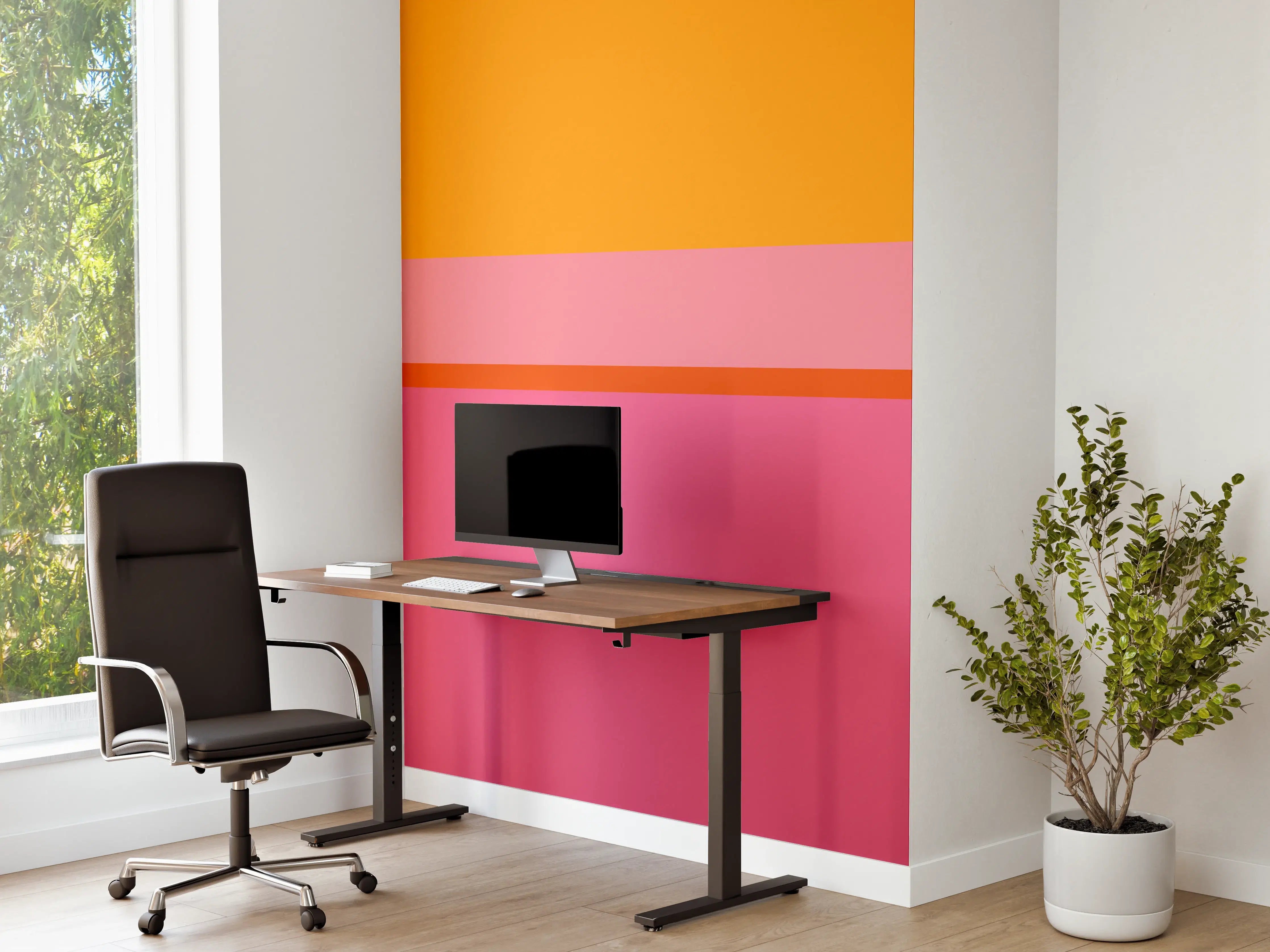 Büro Wandgestaltung - The Oranges - Horizontal - Raspberry