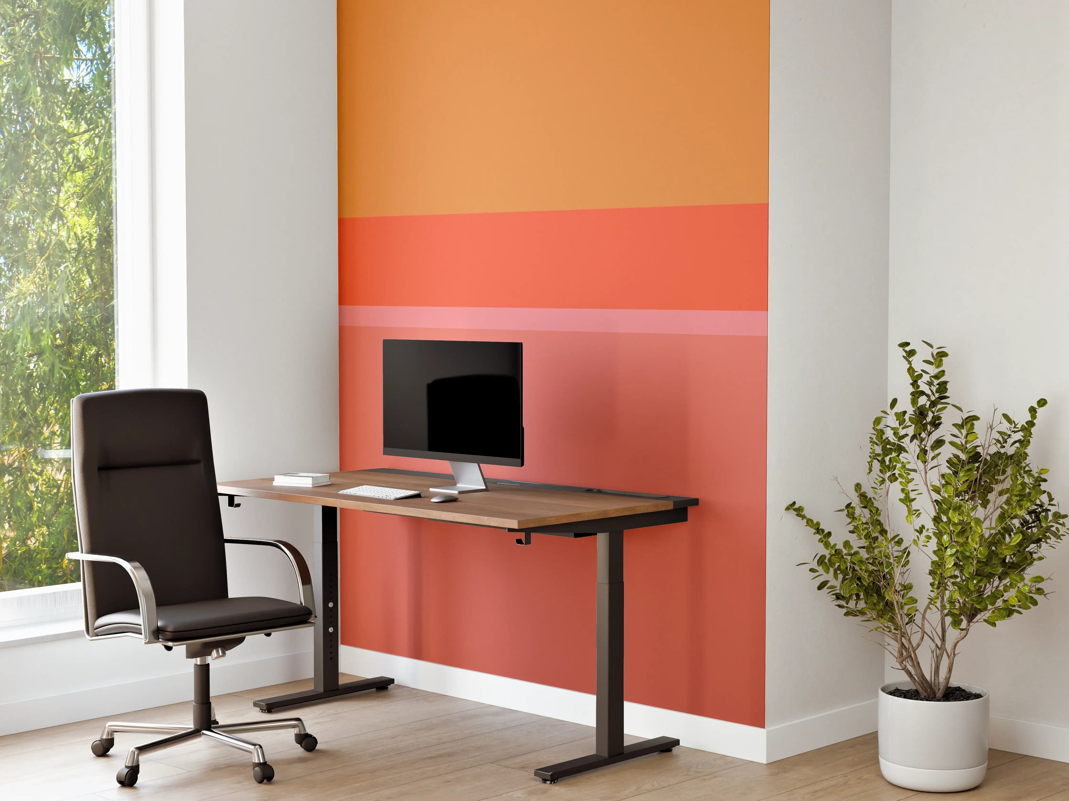 Büro Wandgestaltung - The Oranges - Horizontal - Salmon