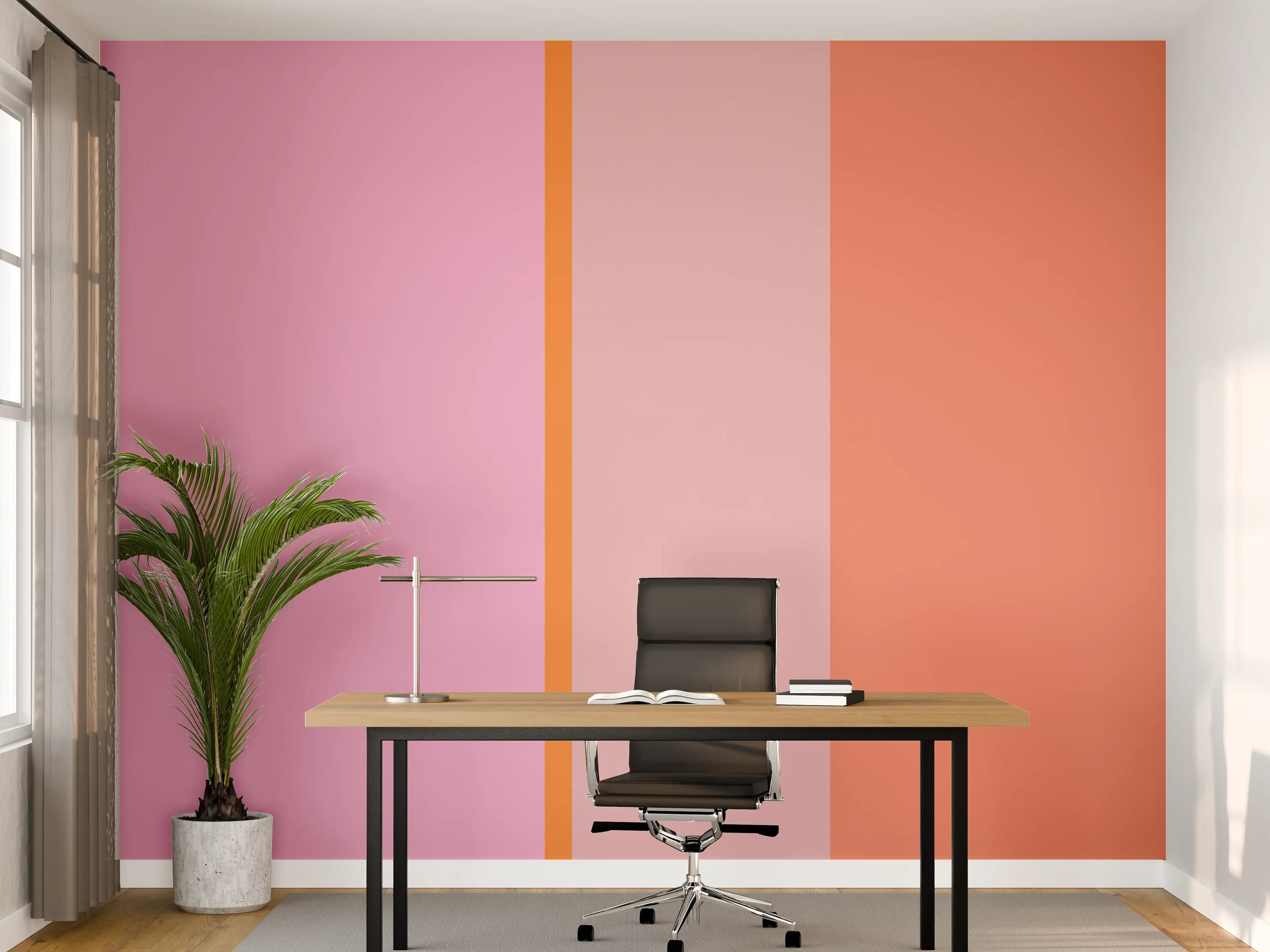 Büro Wandgestaltung - The Oranges - Vertical - Coral