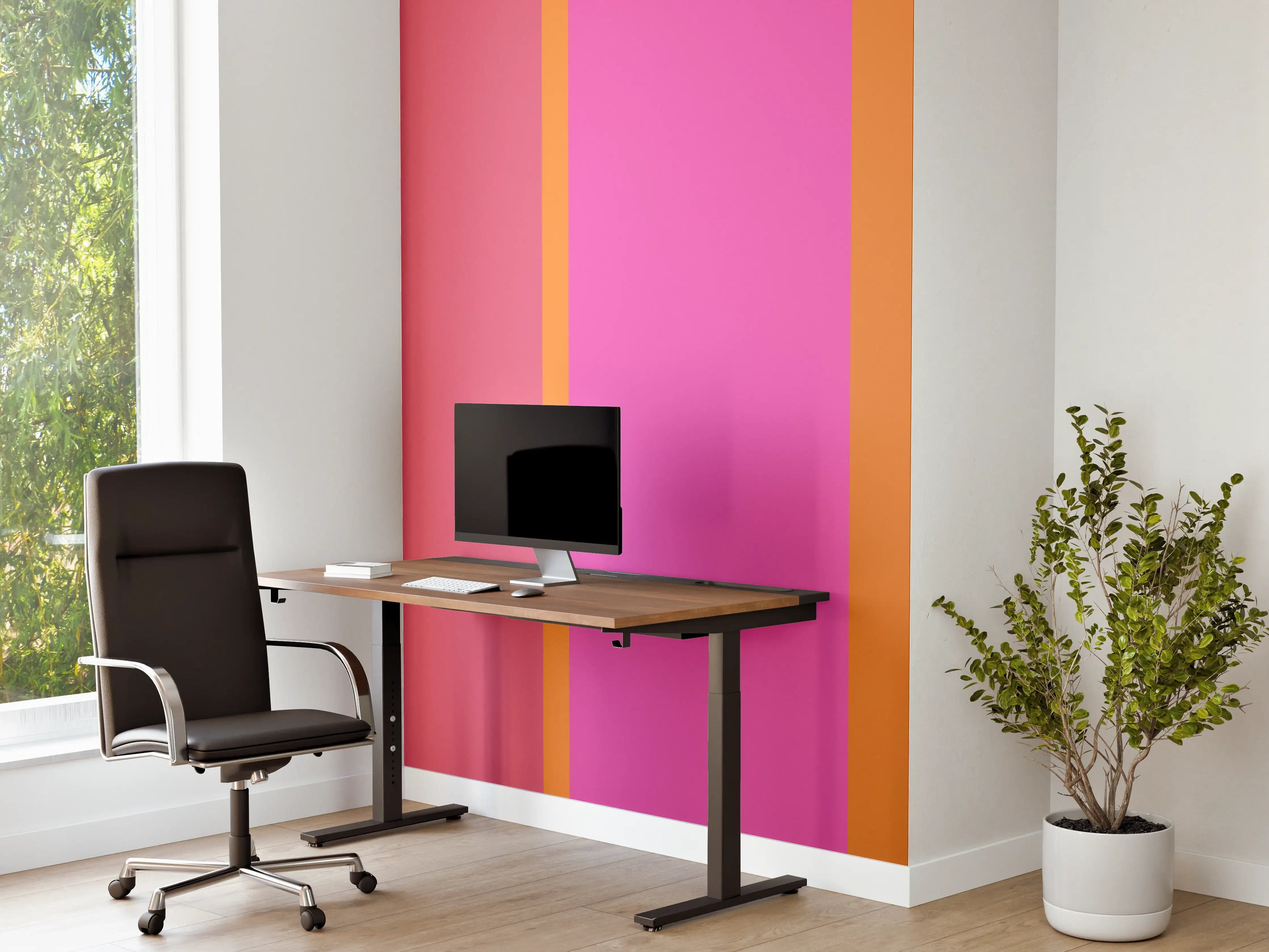 Büro Wandgestaltung - The Oranges - Vertical - Fuchsia