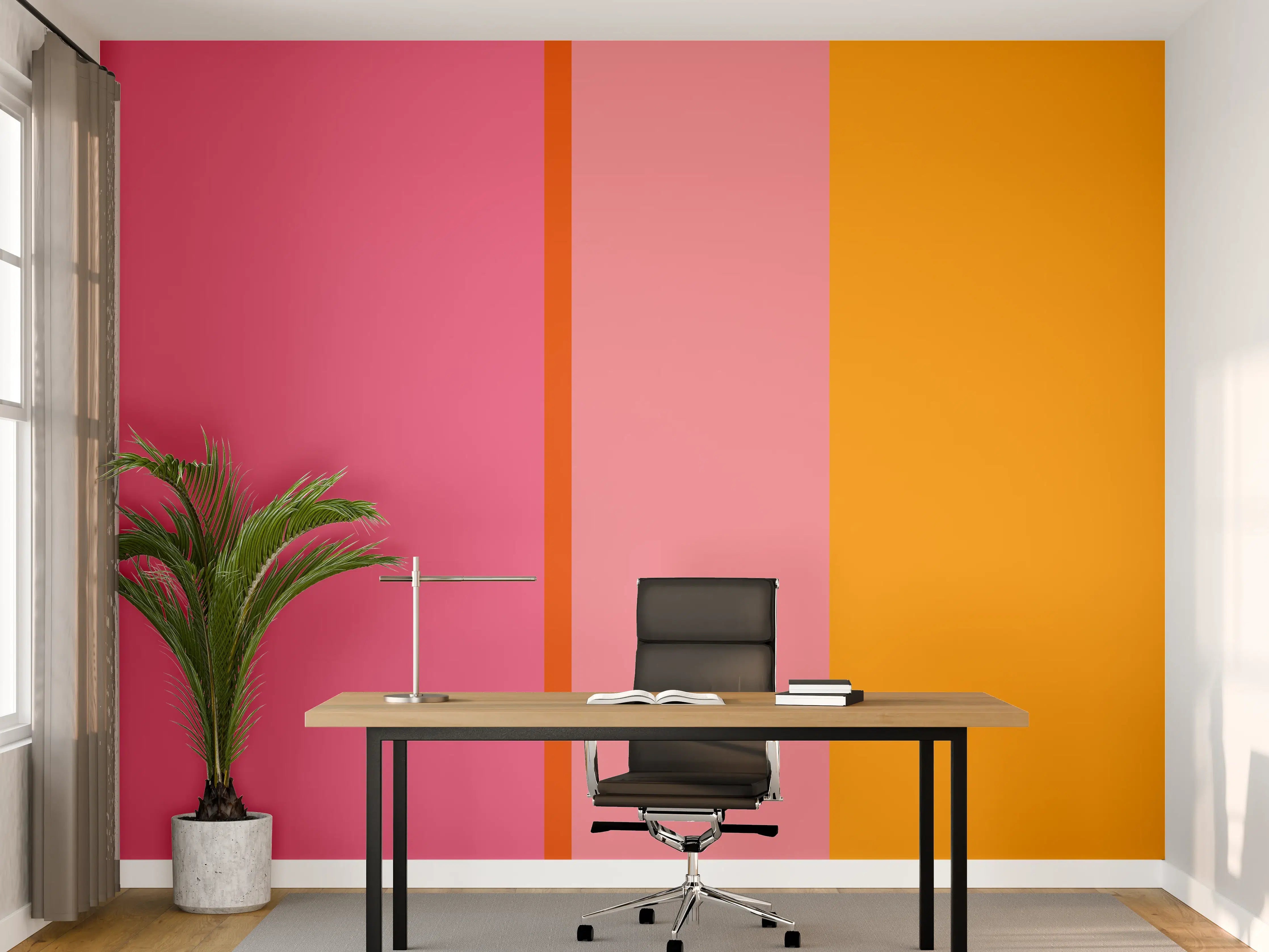 Büro Wandgestaltung - The Oranges - Vertical - Raspberry