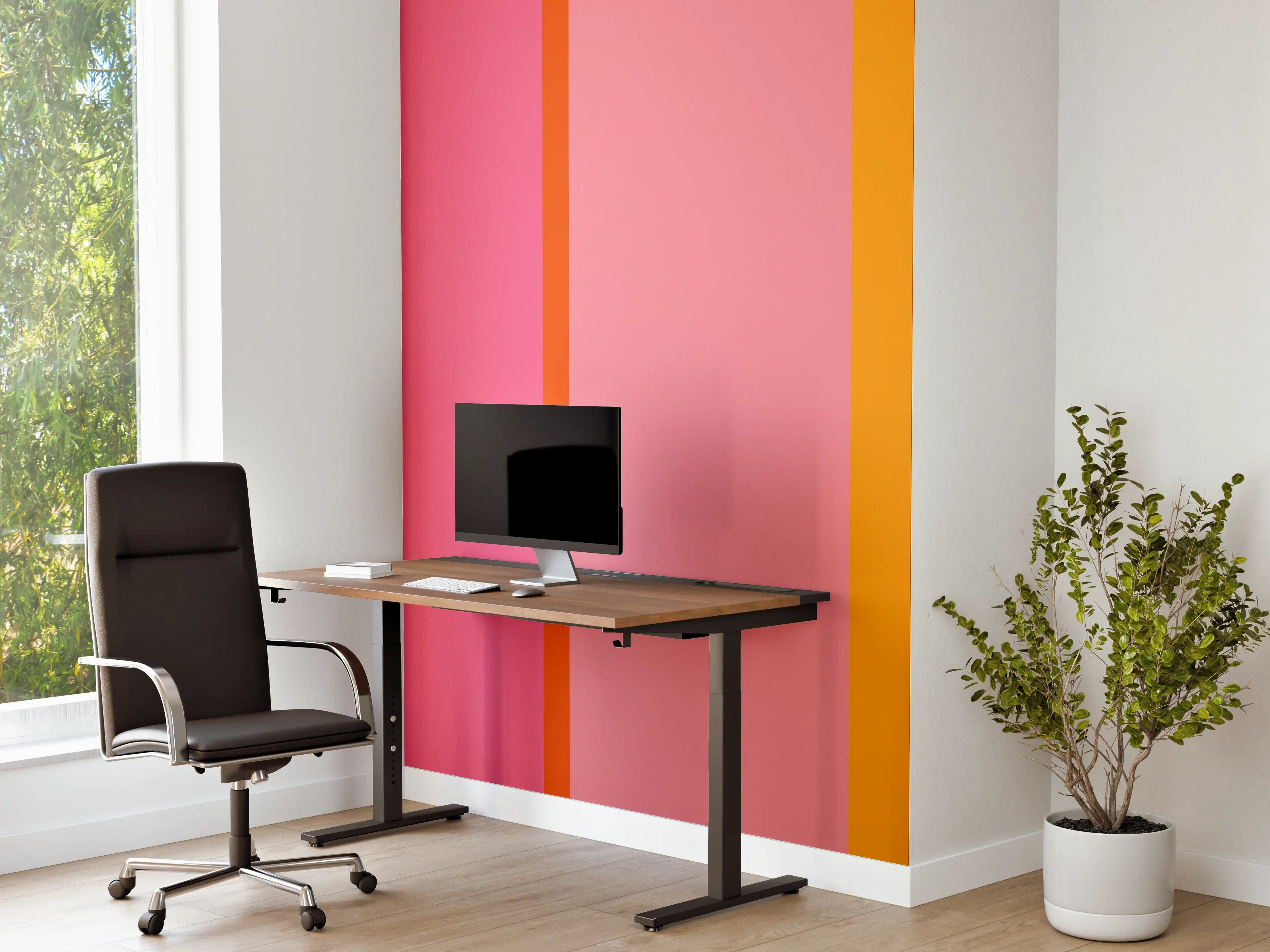 Büro Wandgestaltung - The Oranges - Vertical - Raspberry