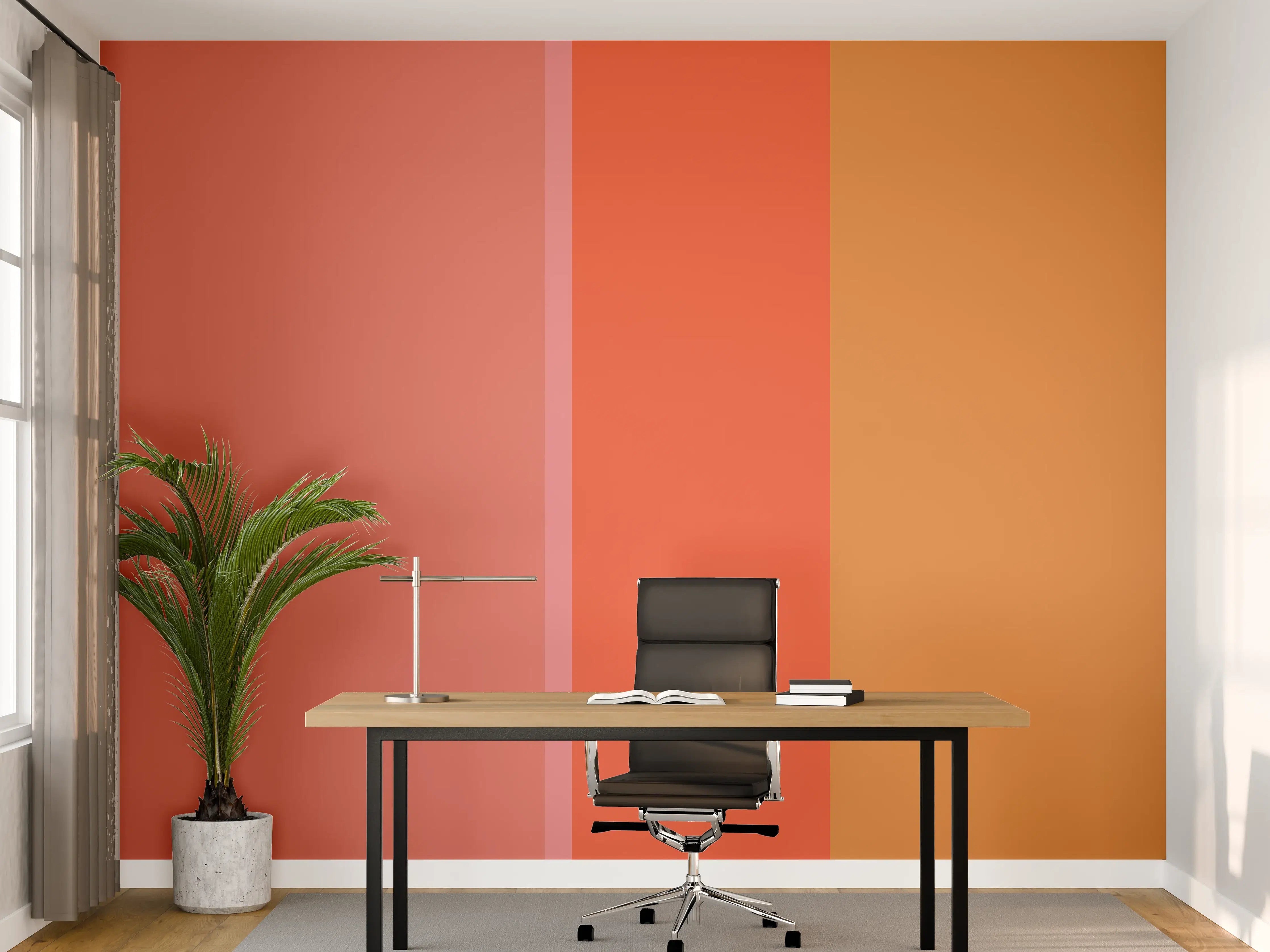 Büro Wandgestaltung - The Oranges - Vertical - Salmon
