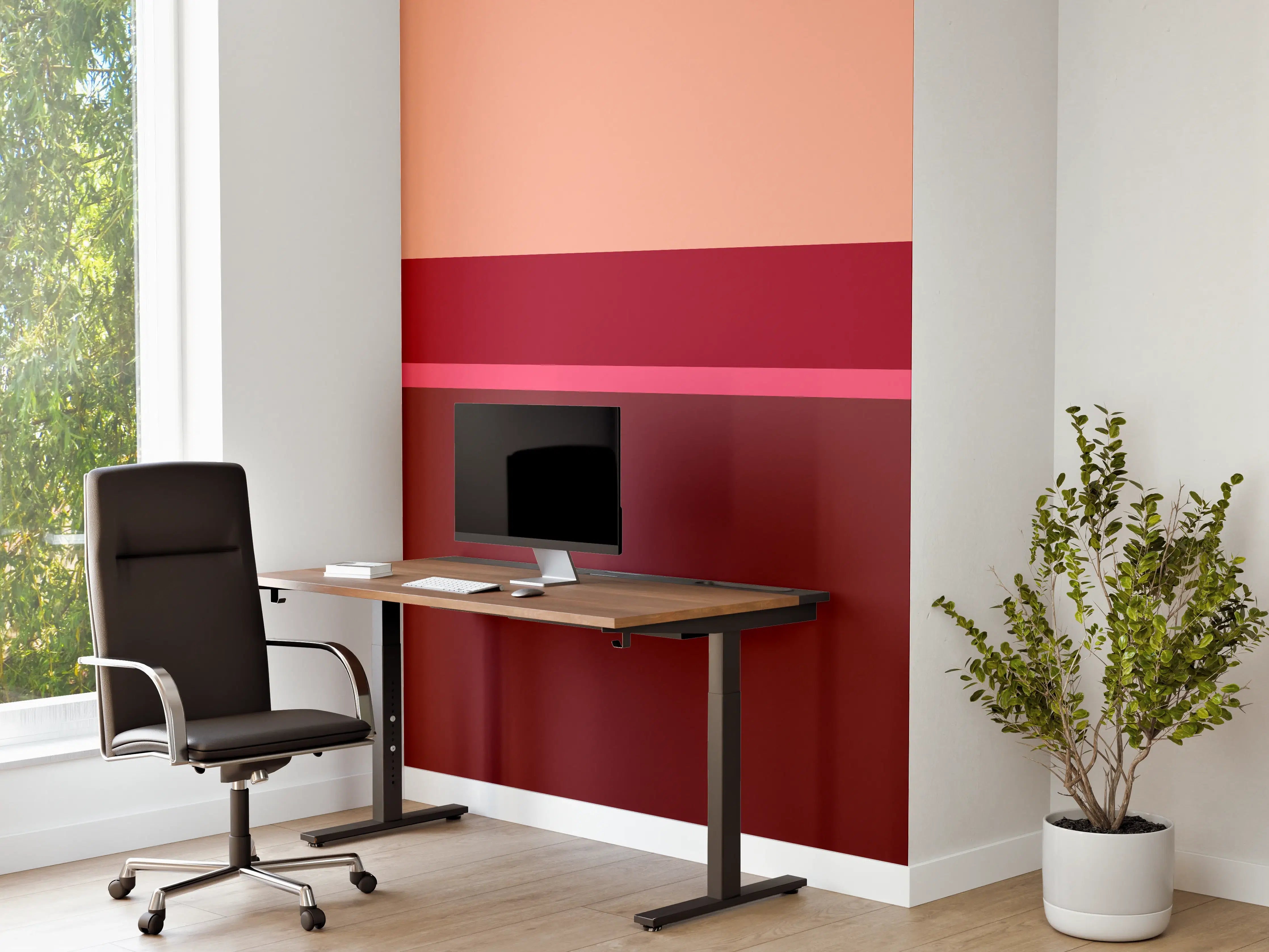Büro Wandgestaltung - The Reds - Horizontal - Cherry